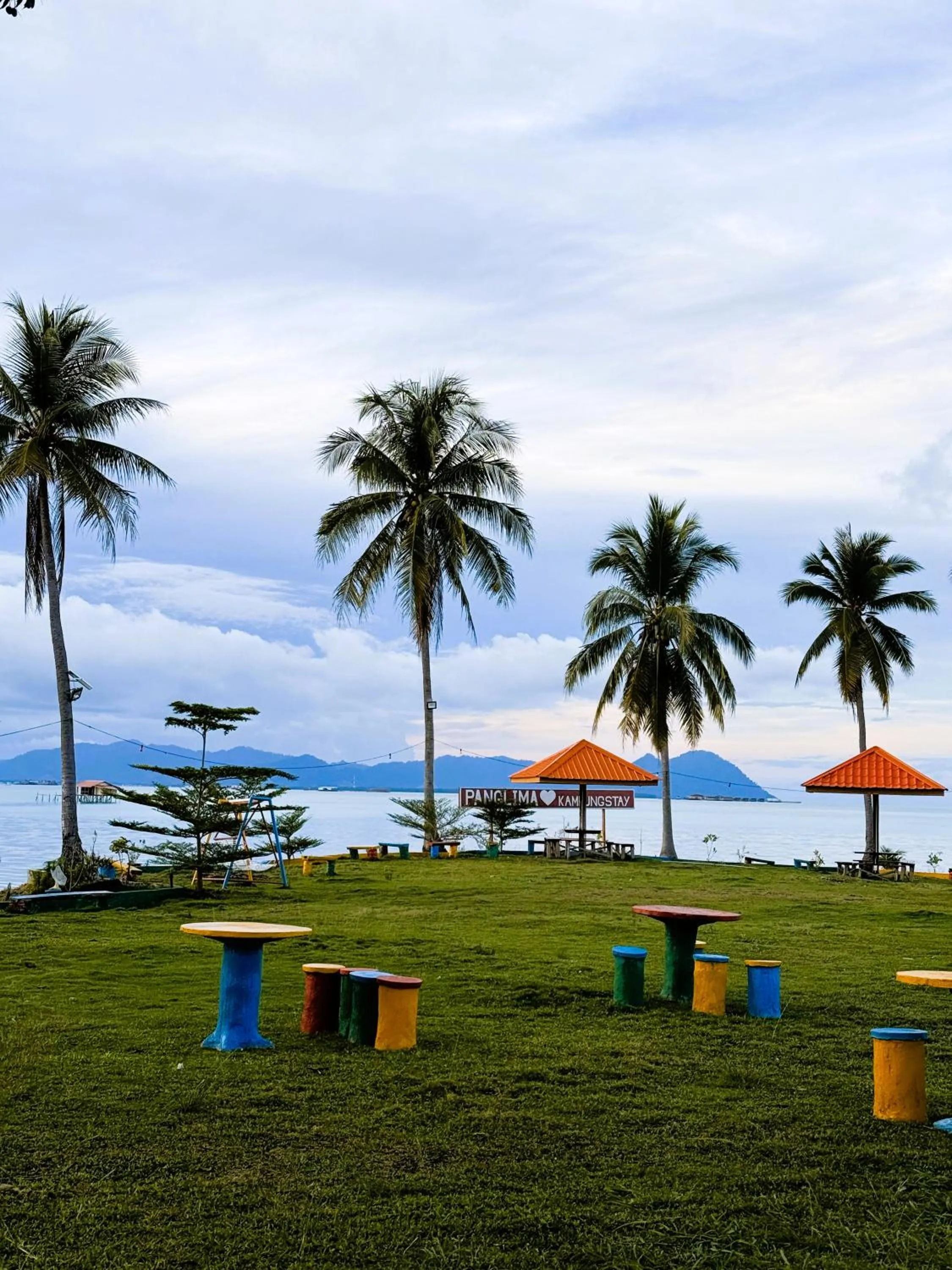 Garden view in Panglima Resort Bum Bum Island, Semporna