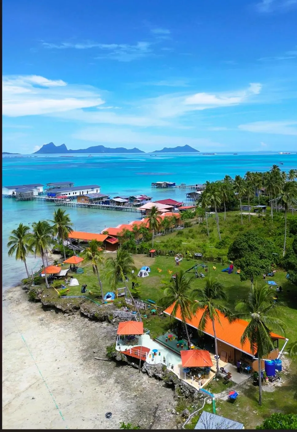 Sea view in Panglima Resort Bum Bum Island, Semporna
