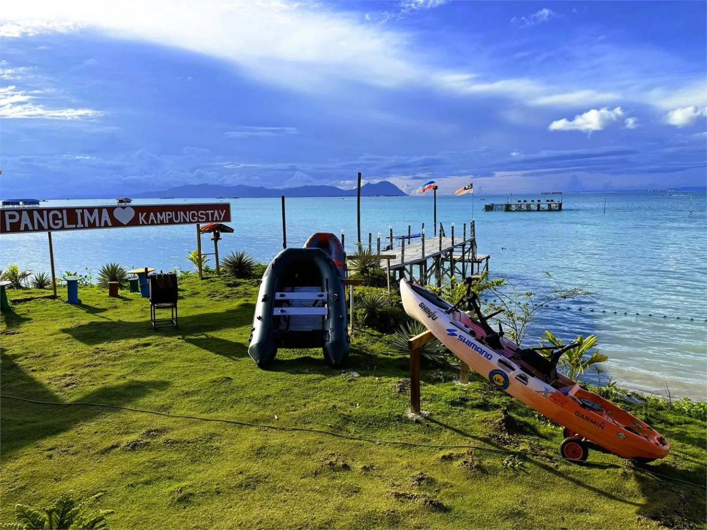 Sea view in Panglima Resort Bum Bum Island, Semporna