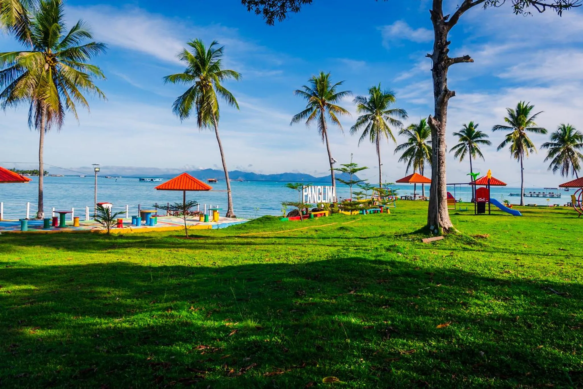 Garden view in Panglima Resort Bum Bum Island, Semporna