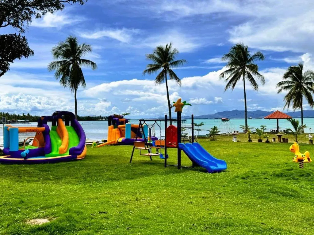 Children play ground in Panglima Resort Bum Bum Island, Semporna