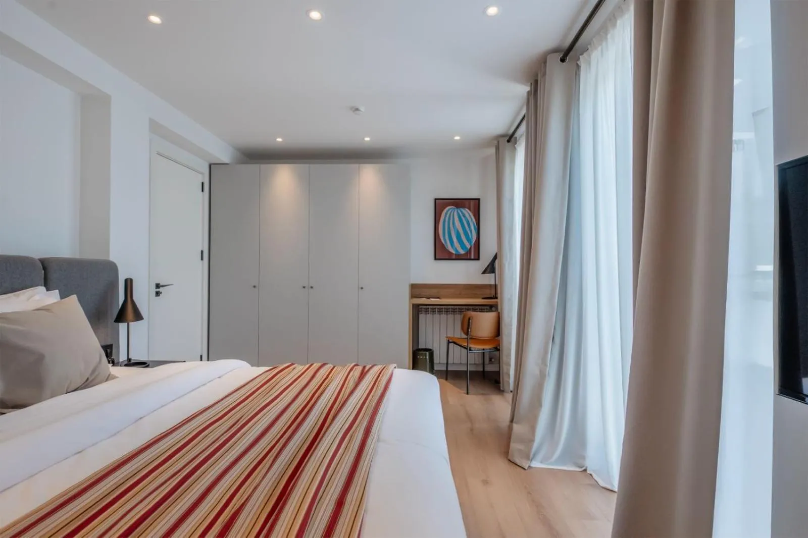 Bed in Artifact Apart Hotel