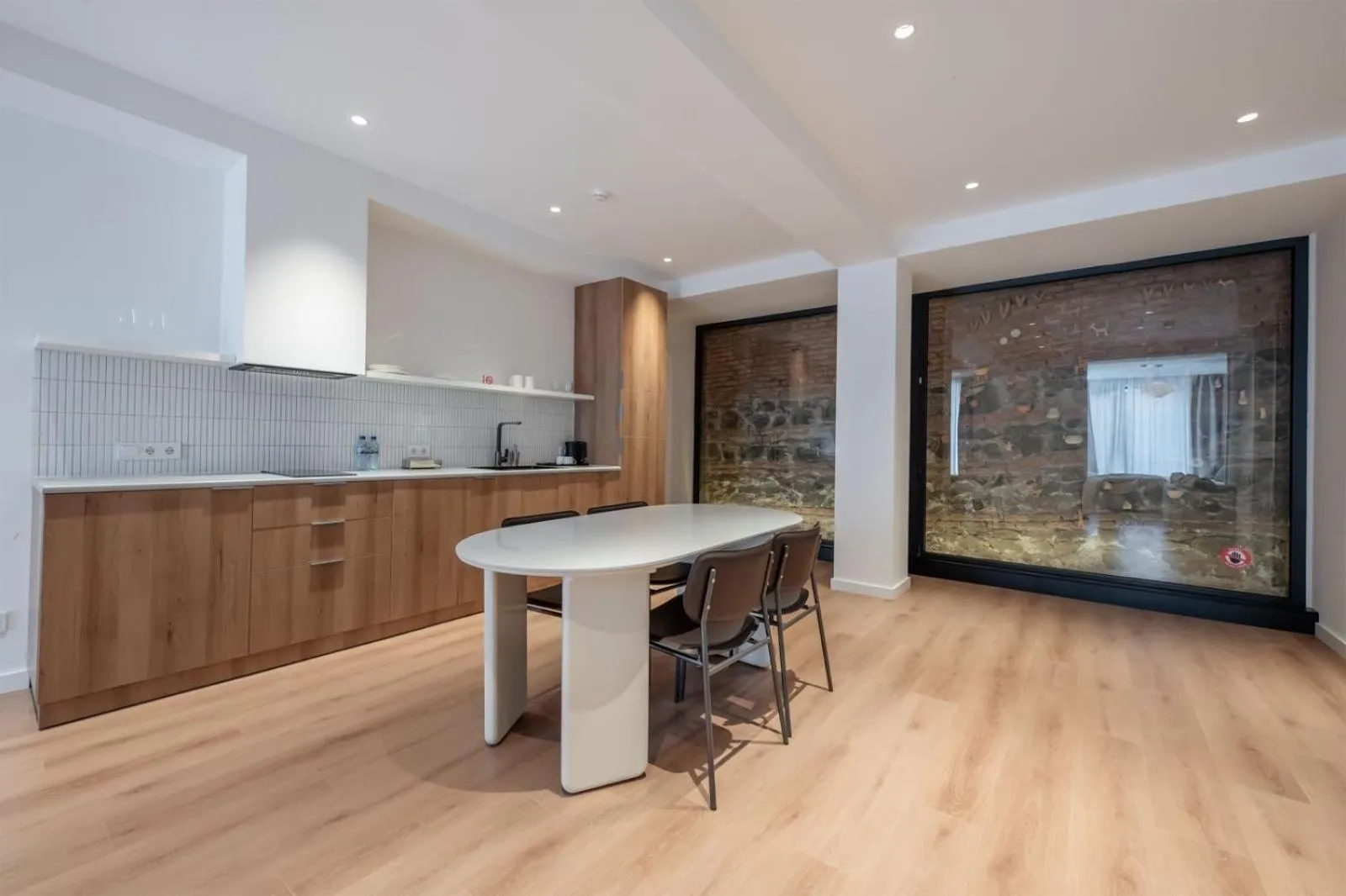 Kitchen or kitchenette in Artifact Apart Hotel