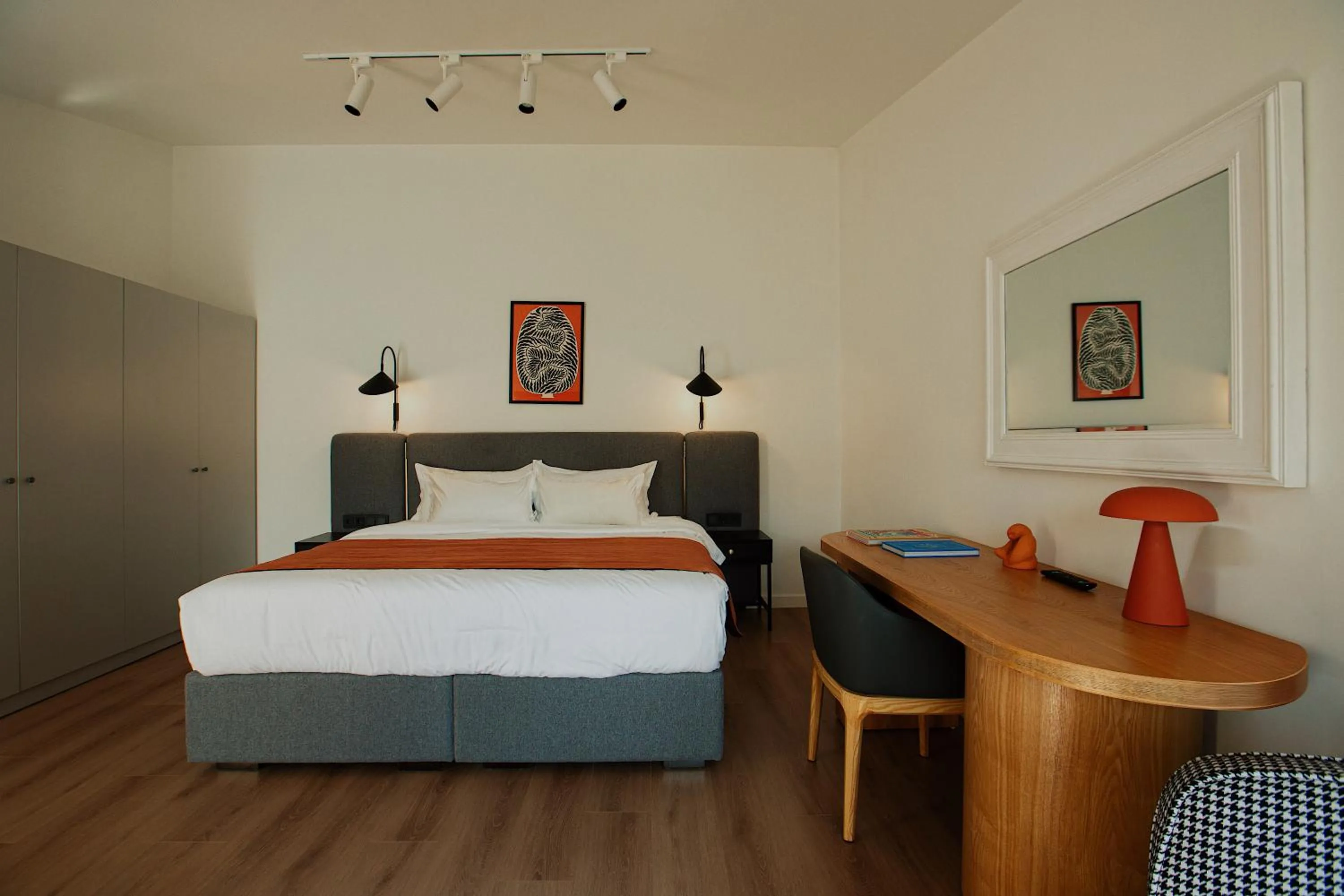 Bed in Artifact Apart Hotel