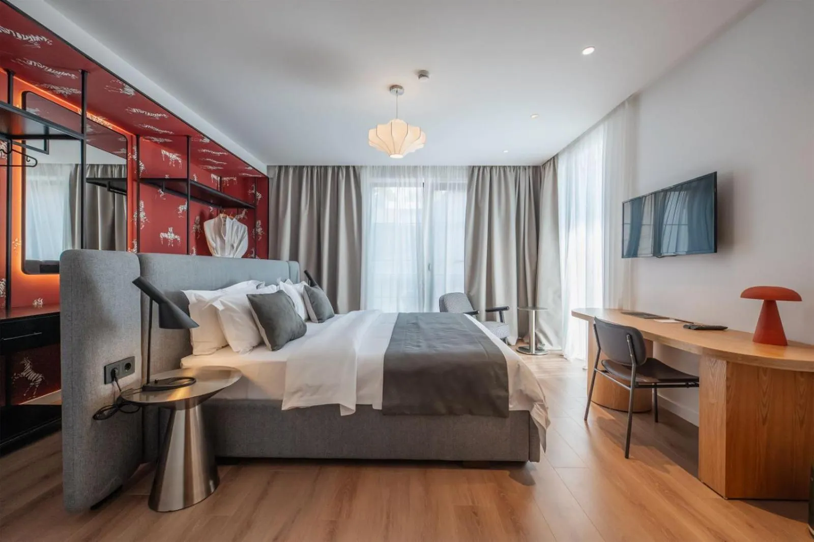 Bed in Artifact Apart Hotel