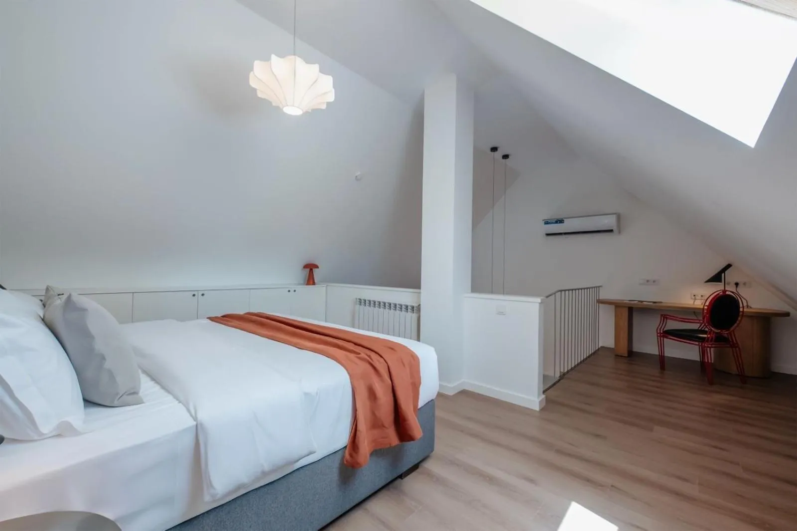 Bed in Artifact Apart Hotel