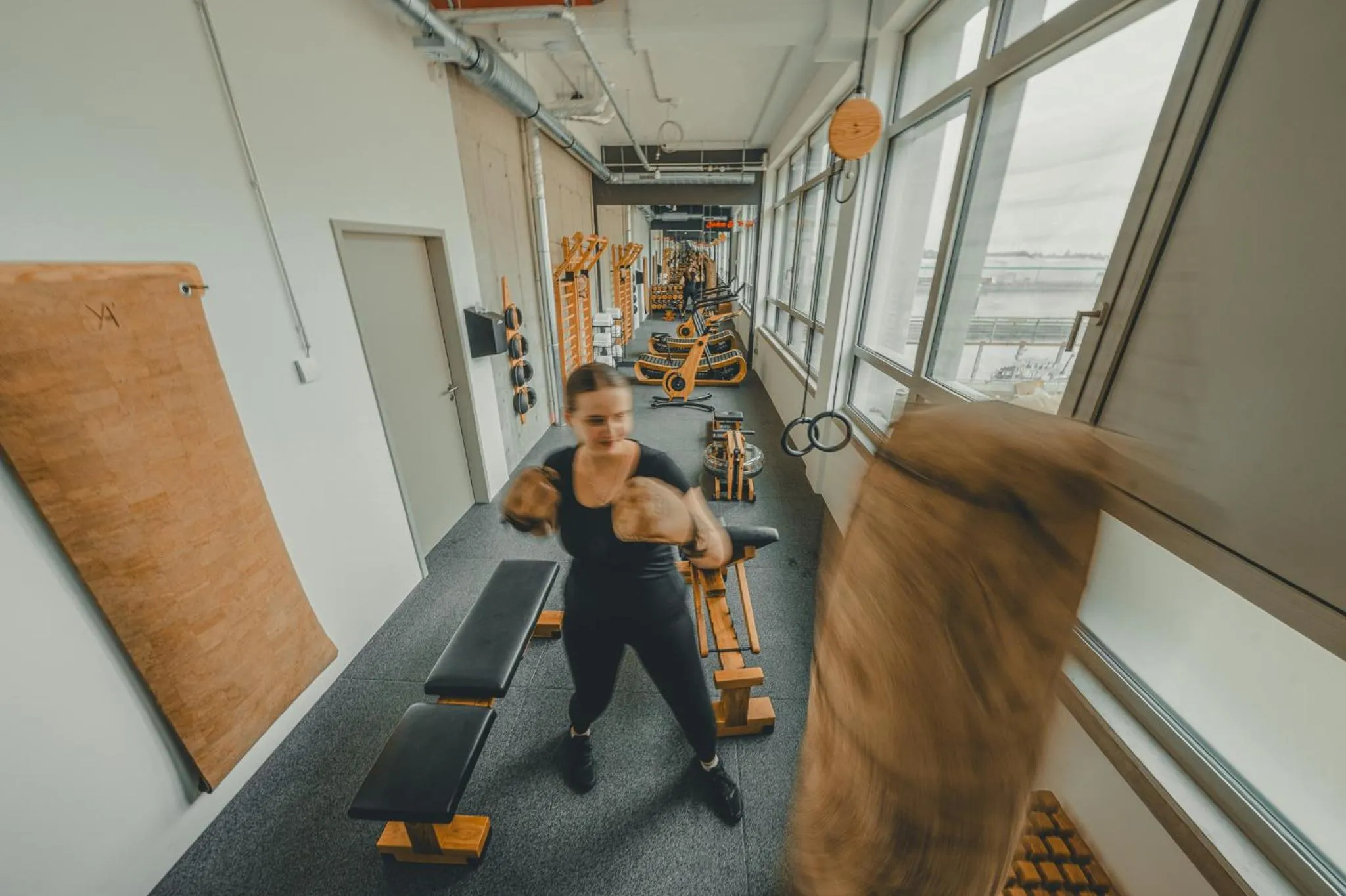 Fitness centre/facilities in John & Will Silo-Hotel by Guldsmeden