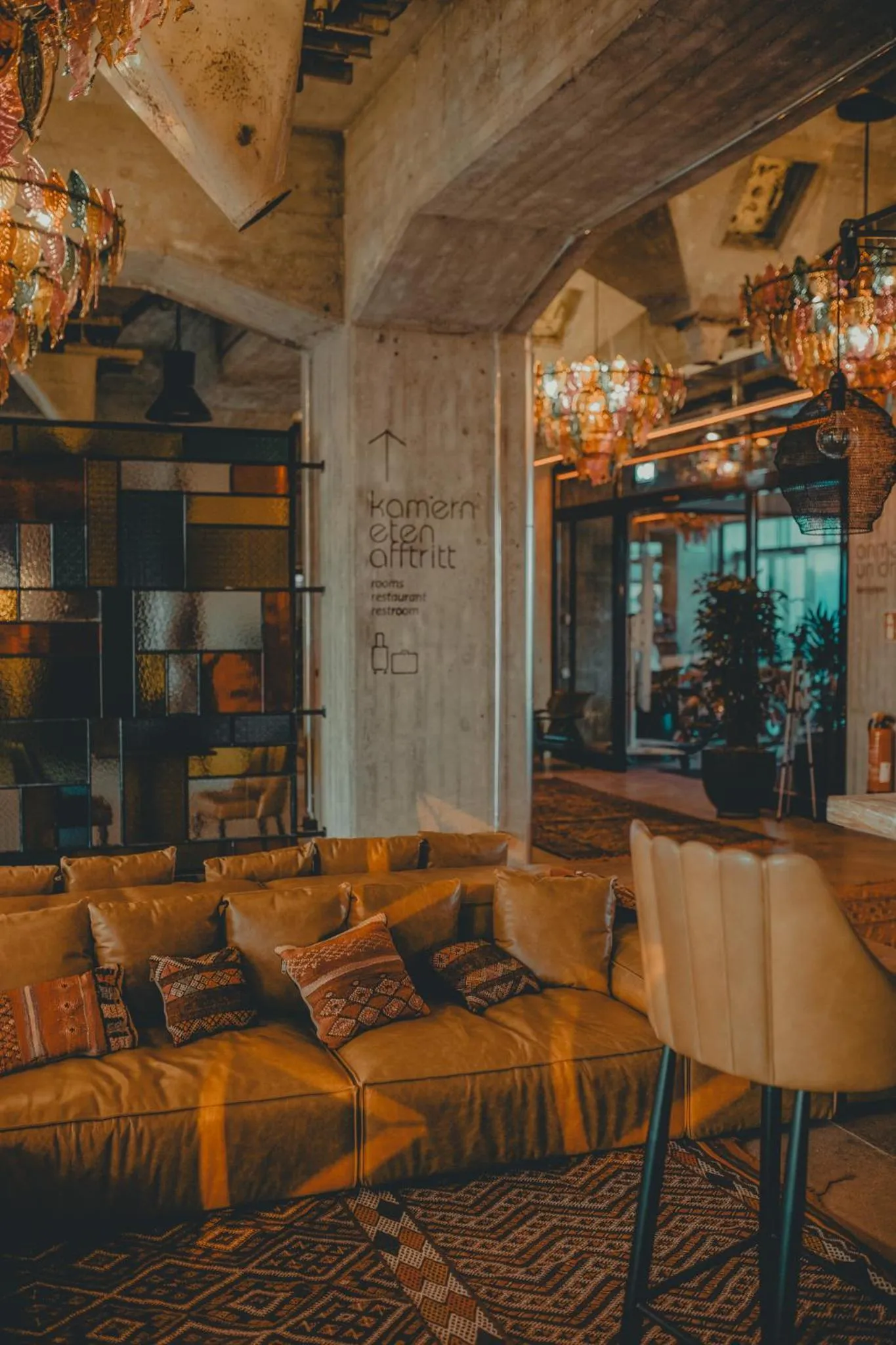 Lobby or reception in John & Will Silo-Hotel by Guldsmeden