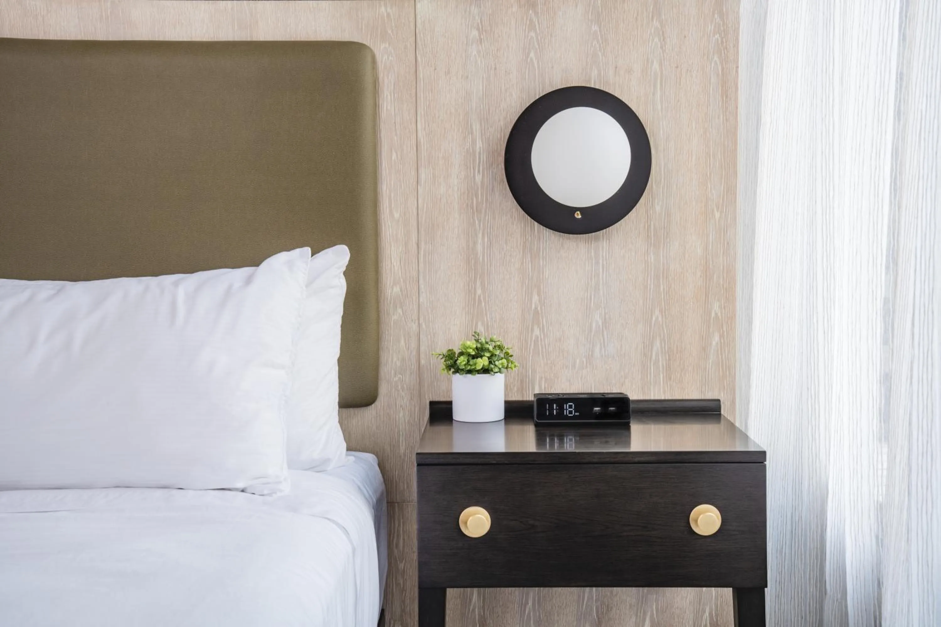 Bed in Origin Atlanta, a Wyndham Hotel