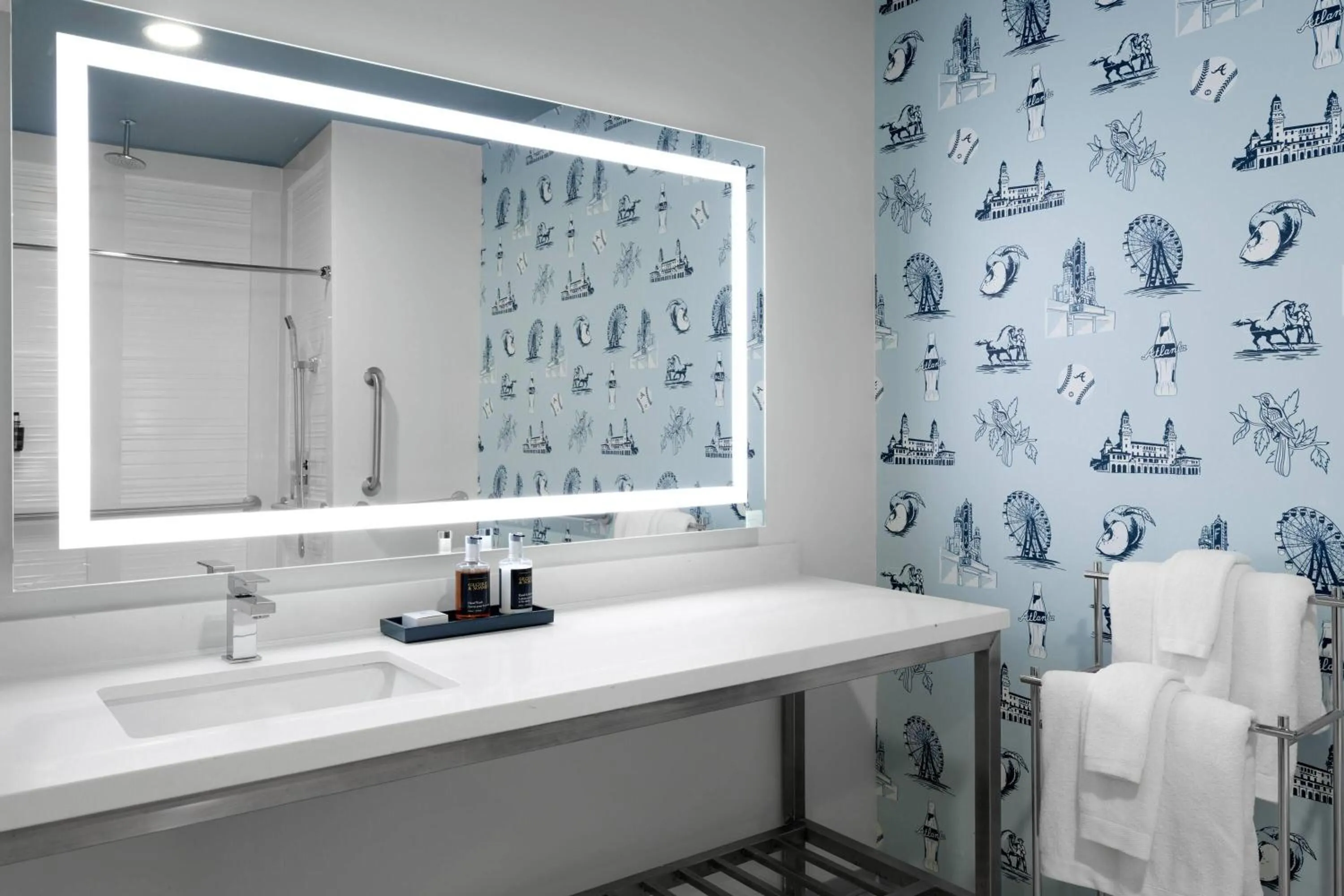 Shower in Origin Atlanta, a Wyndham Hotel