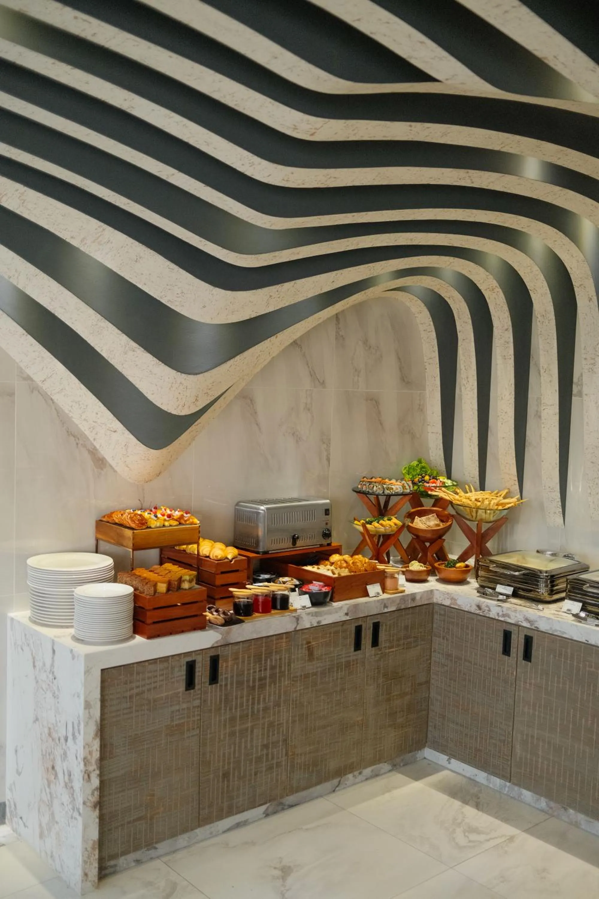 Buffet breakfast in Hotel Ocean Grand at Hulhumale