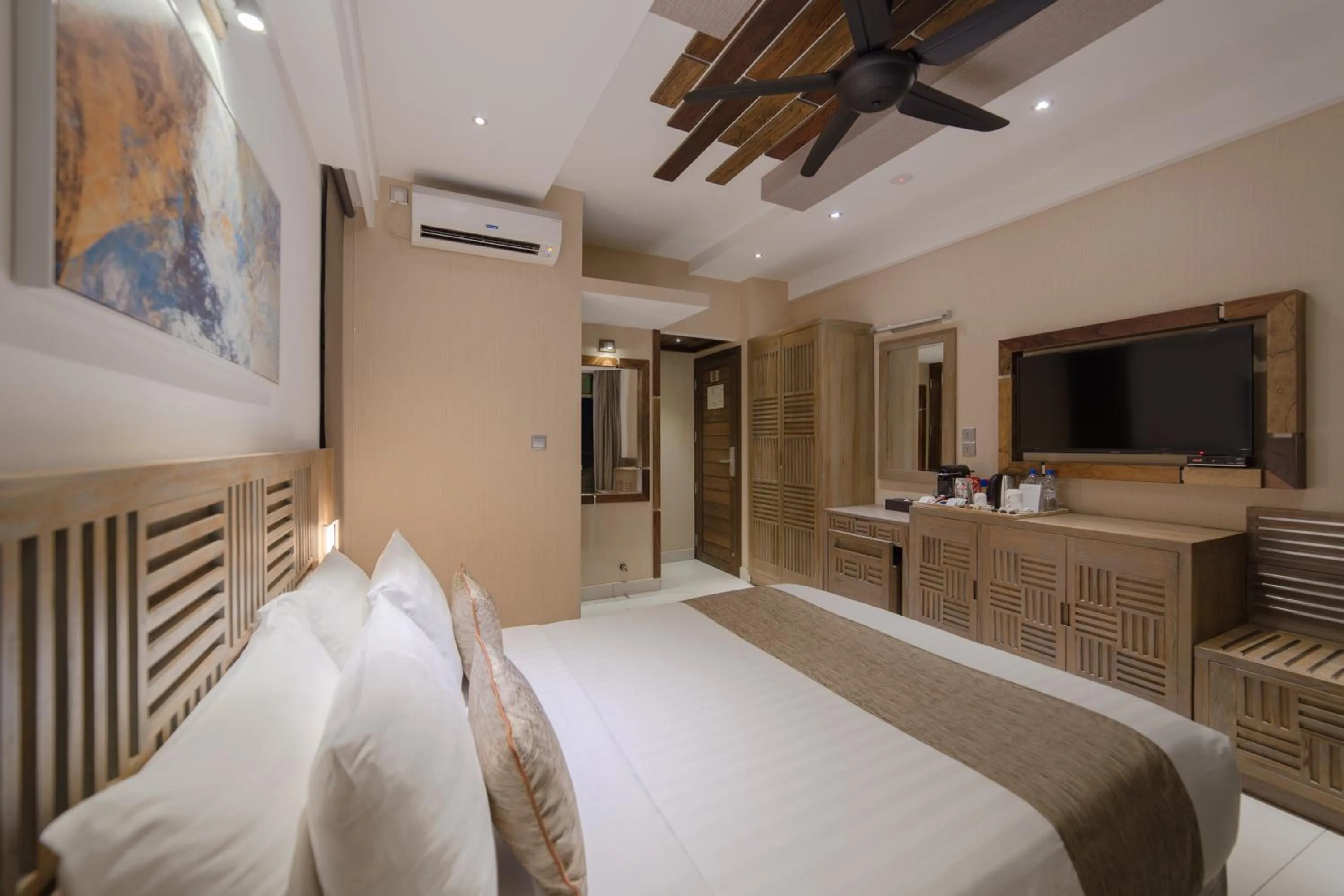 Bed in Hotel Ocean Grand at Hulhumale