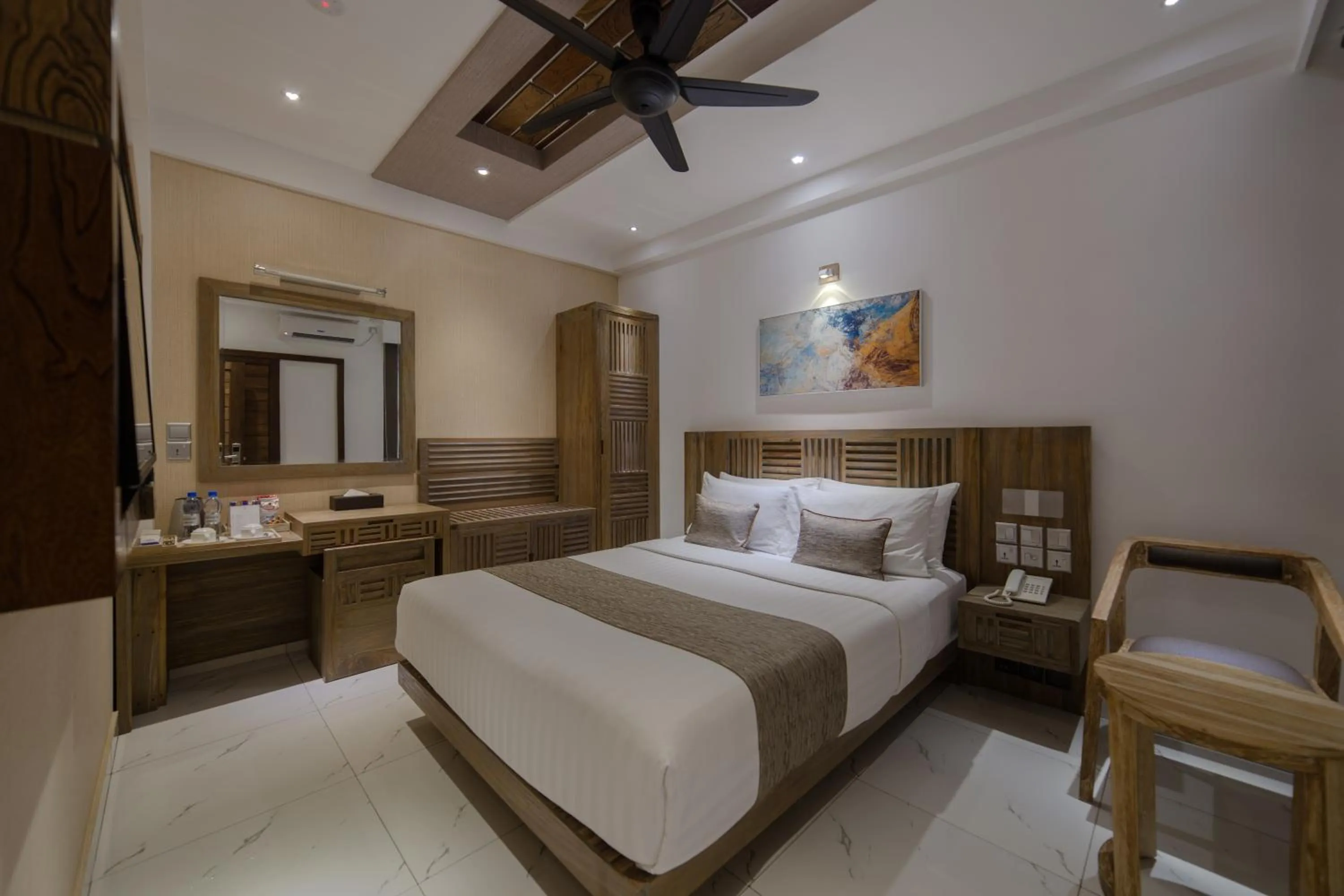 Bed in Hotel Ocean Grand at Hulhumale