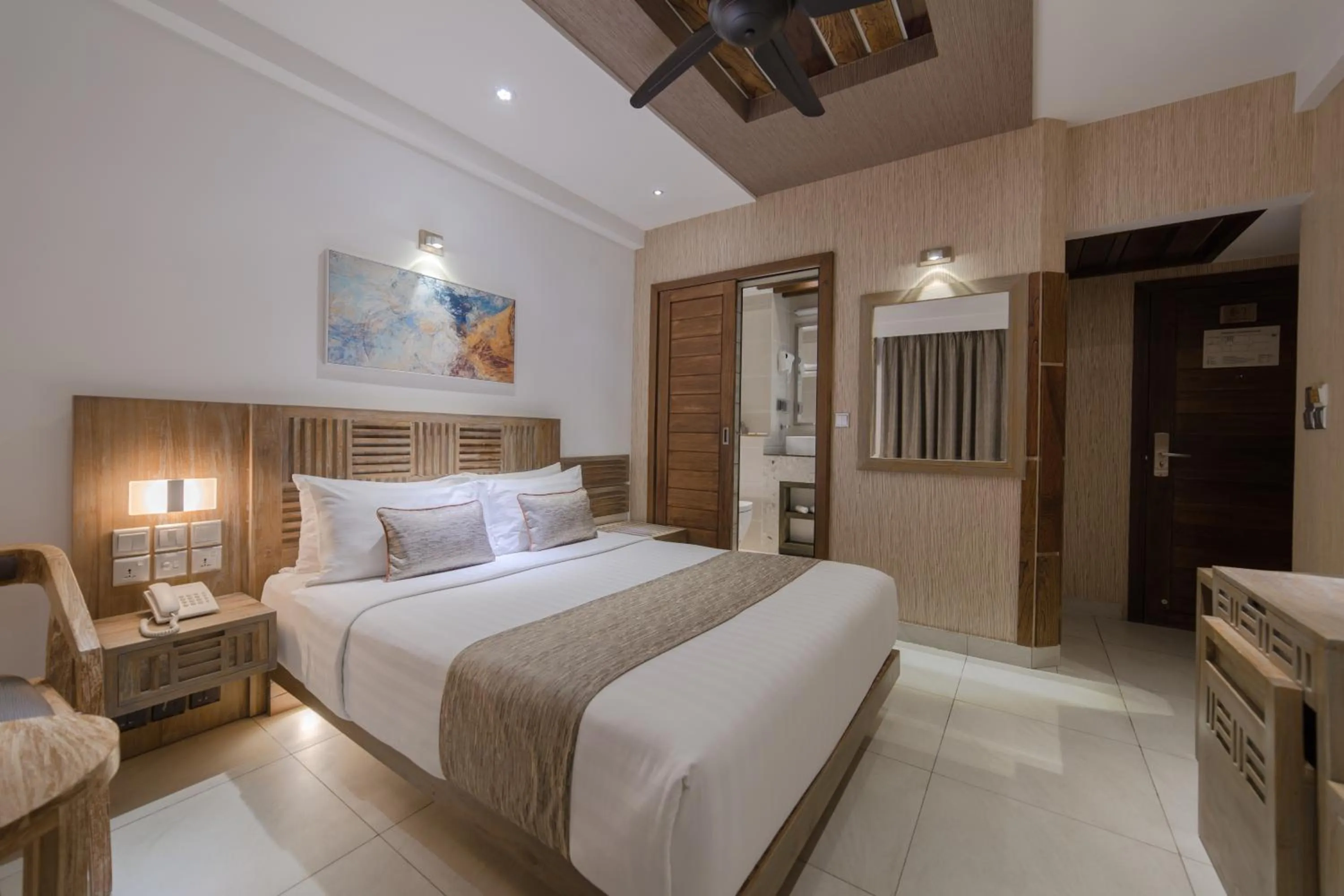 Bed in Hotel Ocean Grand at Hulhumale