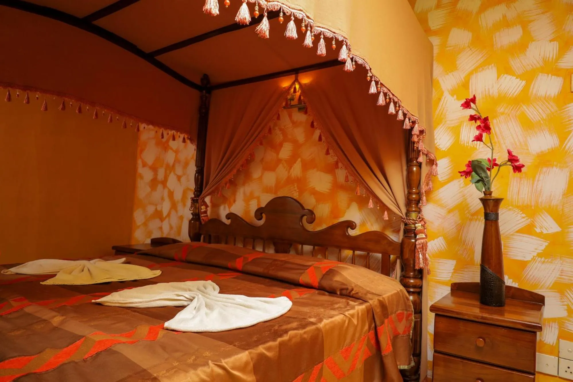 Bed in Solomon Beach Hotel