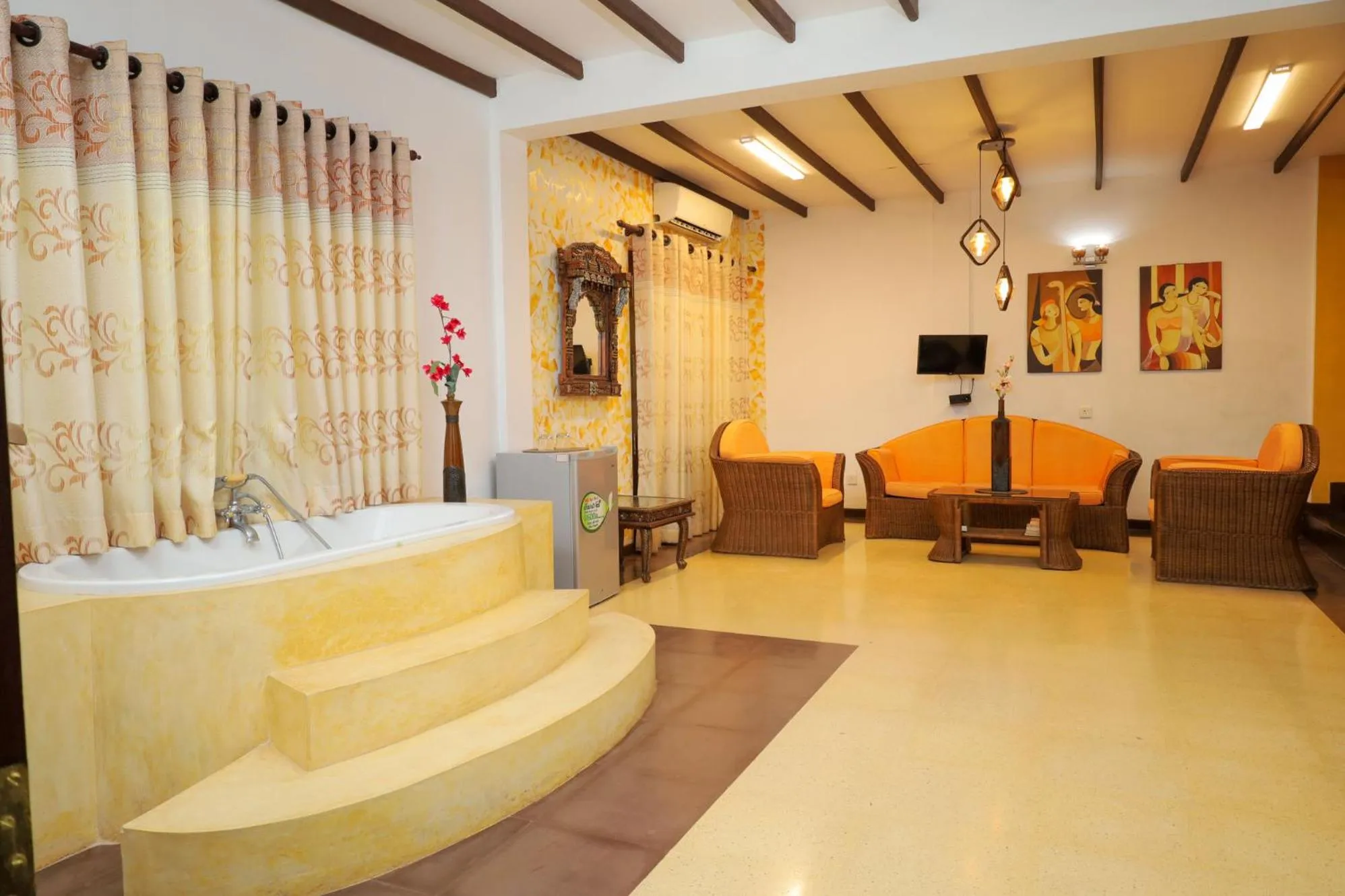 Bed in Solomon Beach Hotel