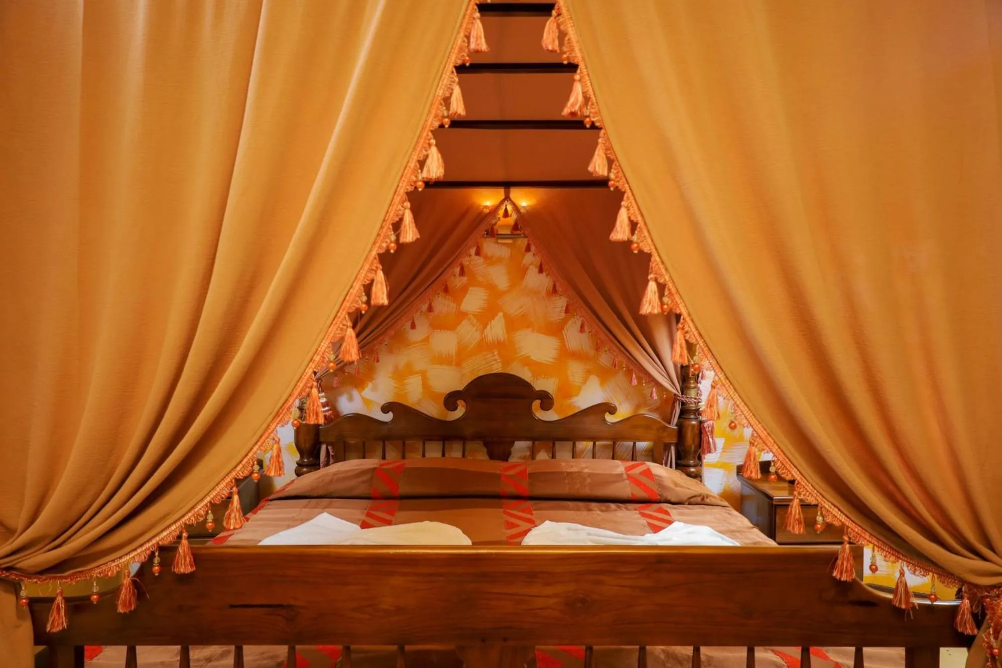 Bed in Solomon Beach Hotel