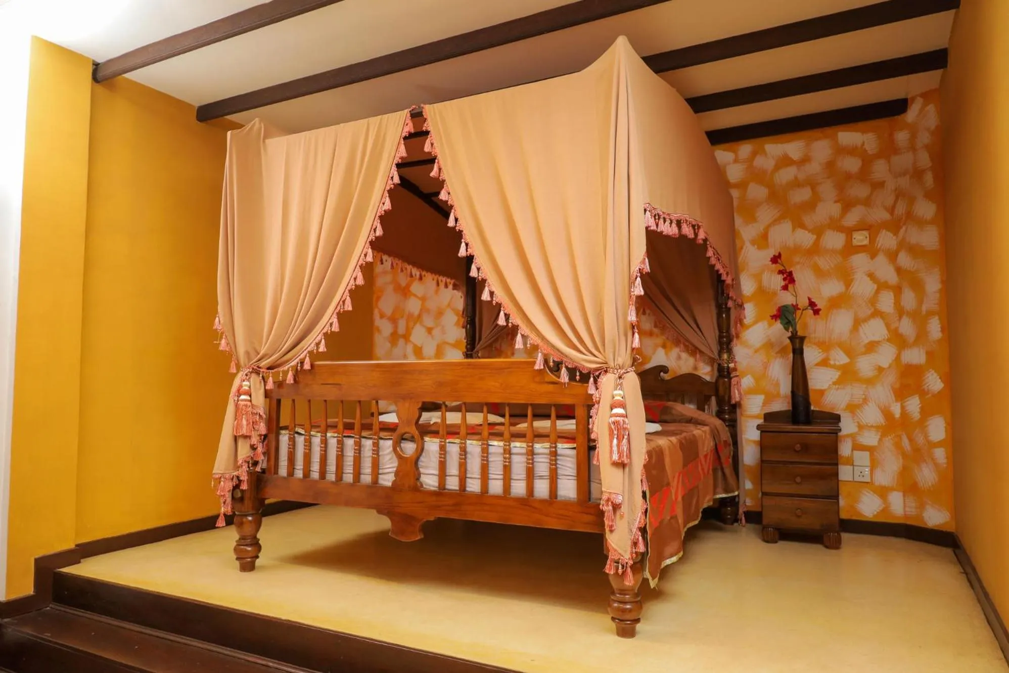 Bed in Solomon Beach Hotel