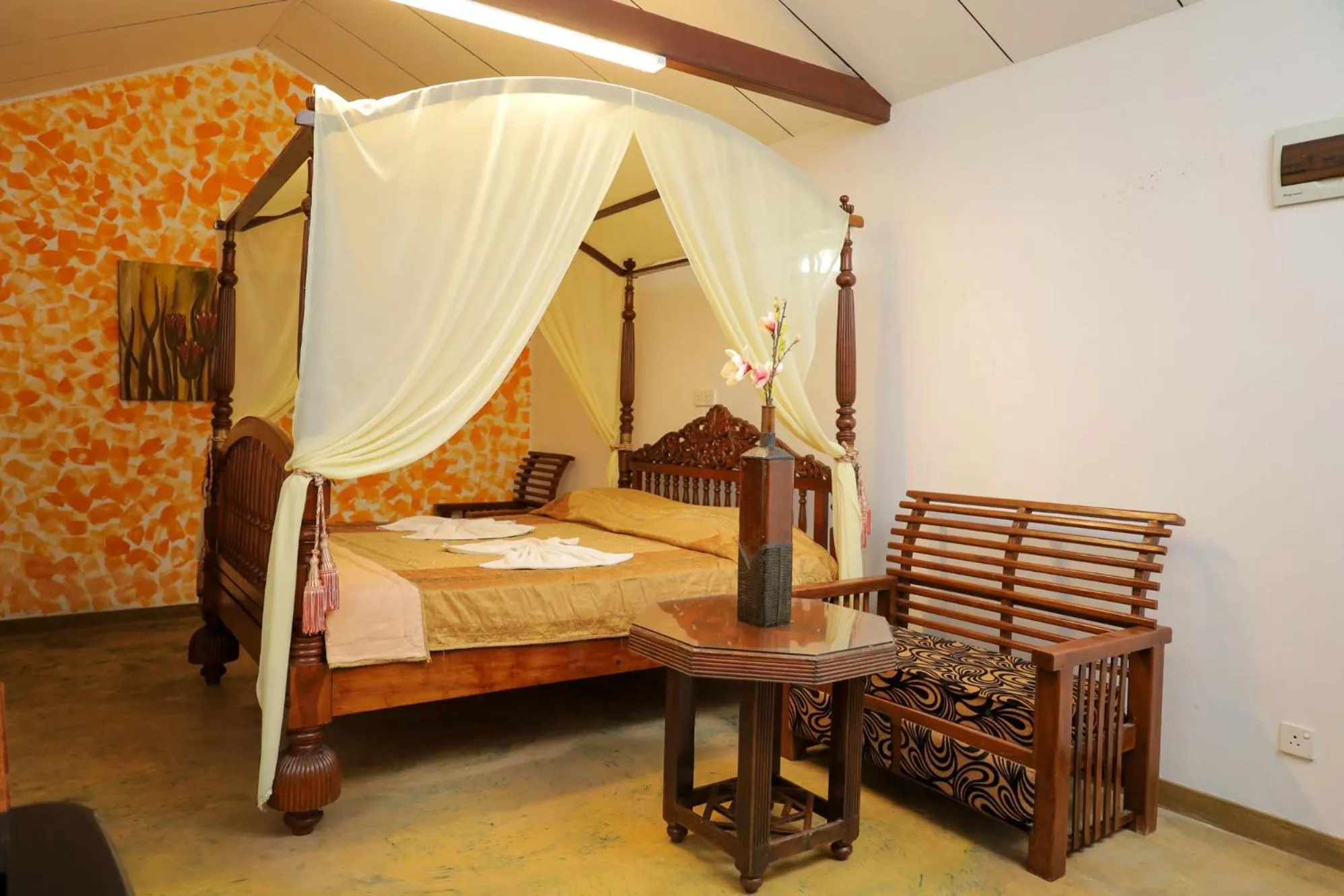 Bed in Solomon Beach Hotel