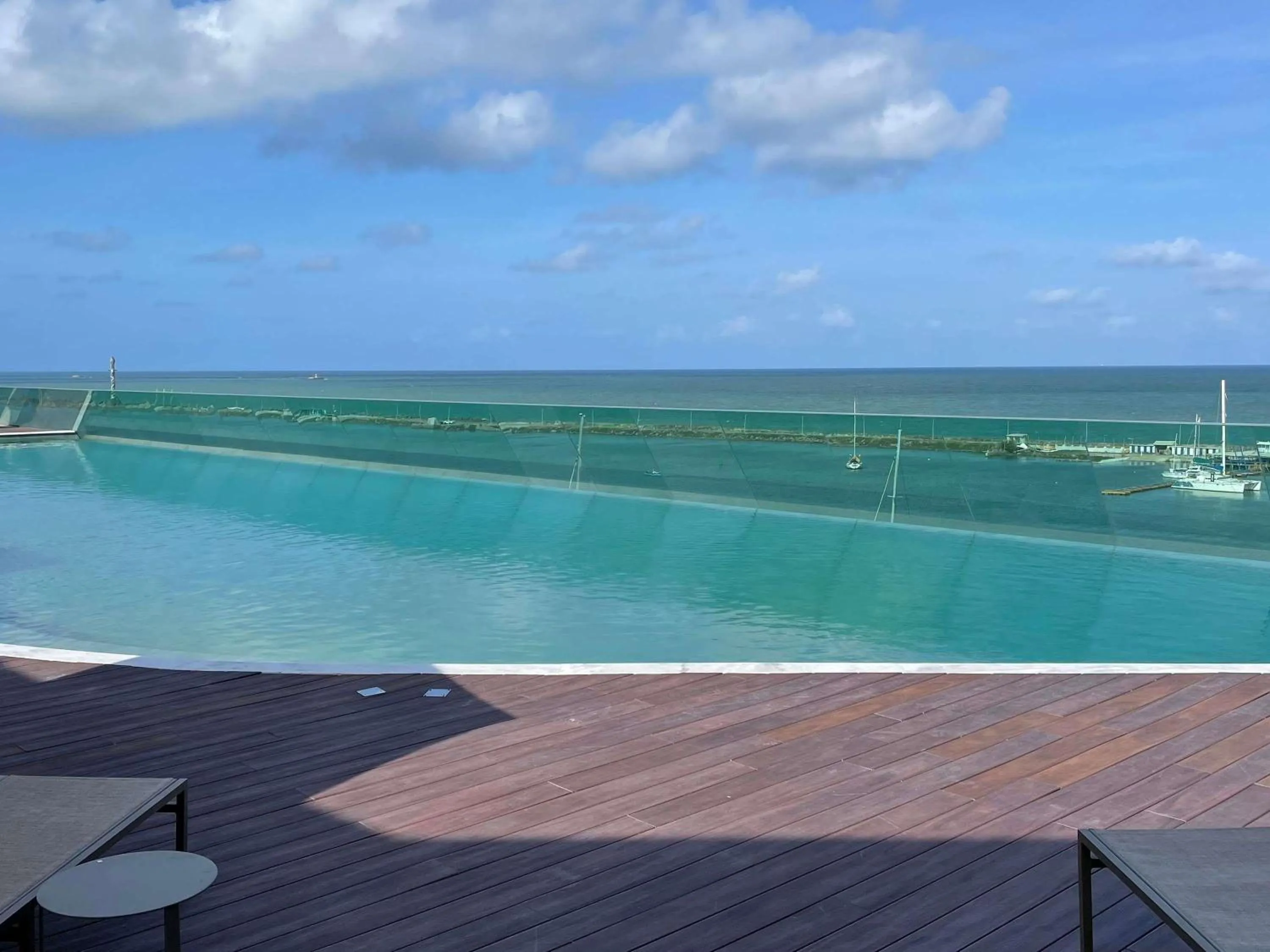 Pool view in Novotel Recife Marina