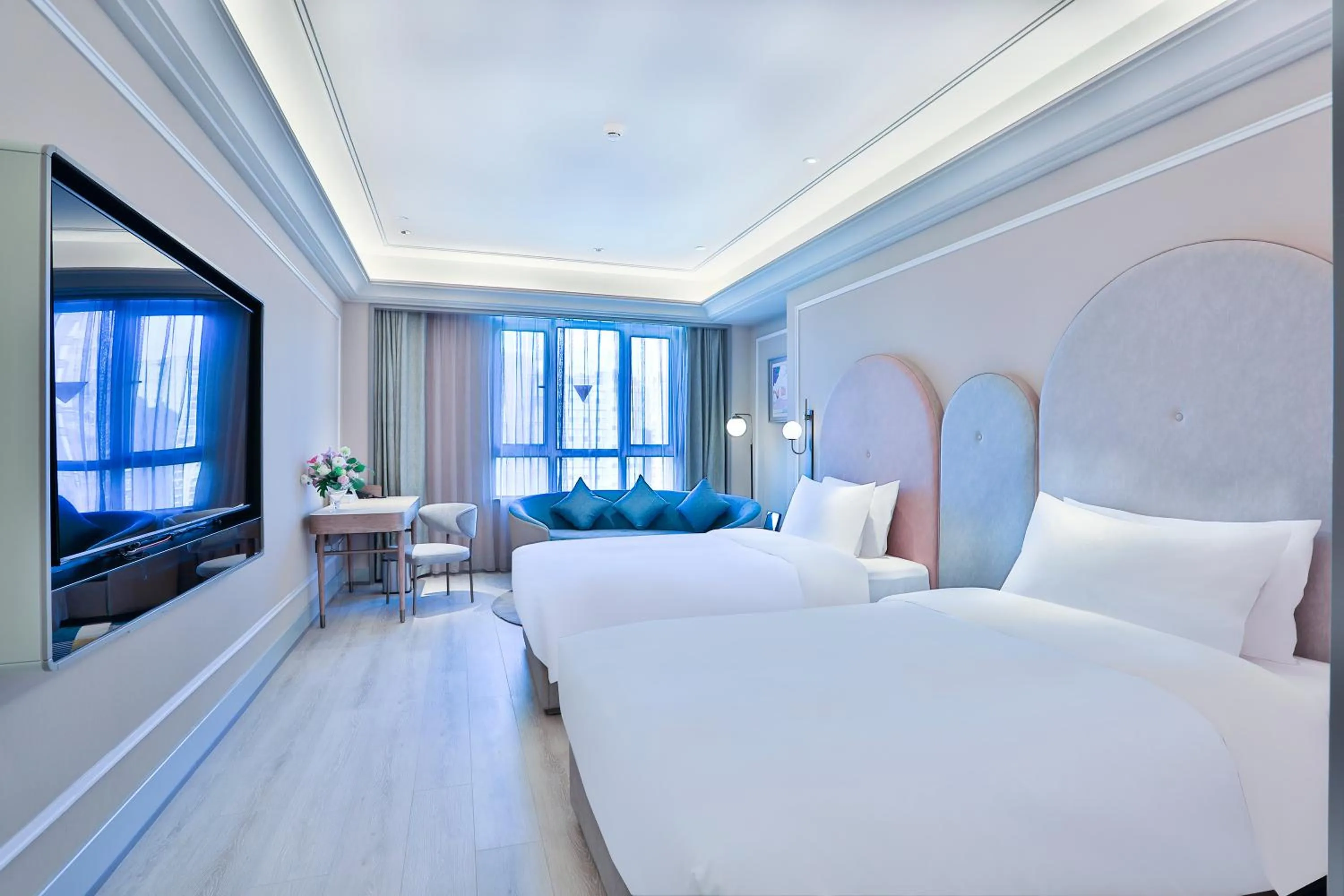 Bed in Mercure Hangzhou Xixi Zijingang