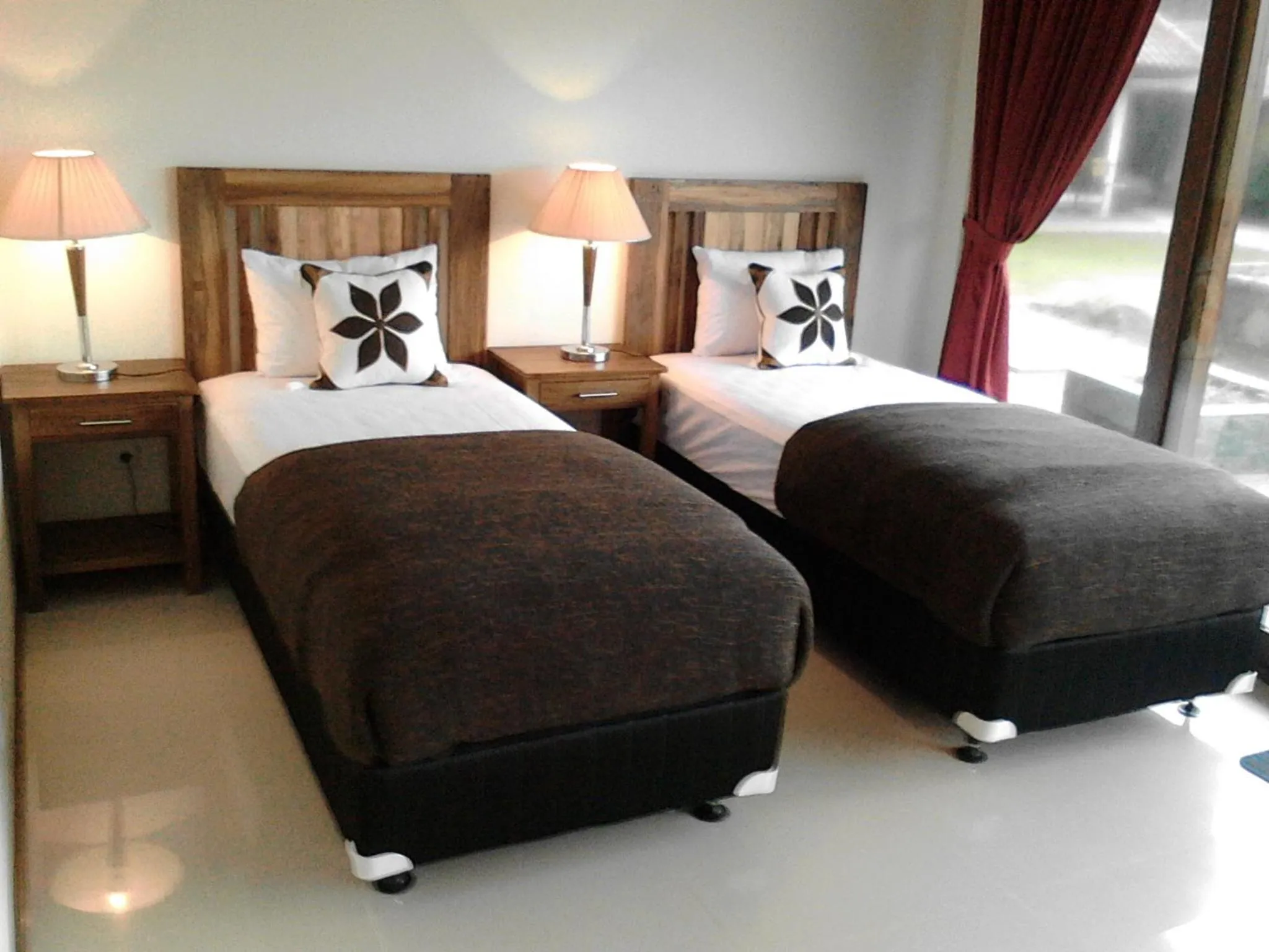 Bed in Jepara Marina Beach Bungalows