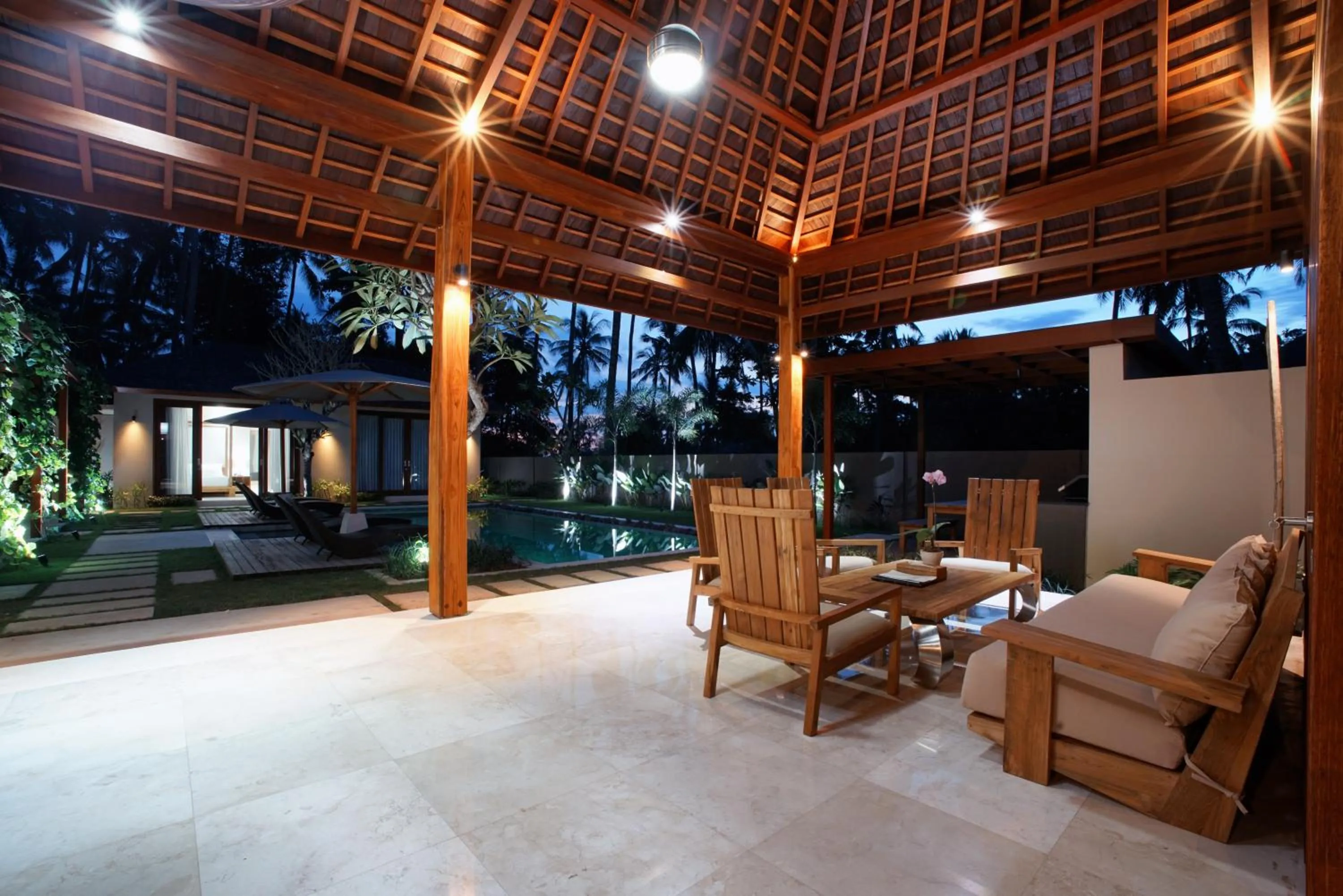 Seating area in Bale Mandala Villas