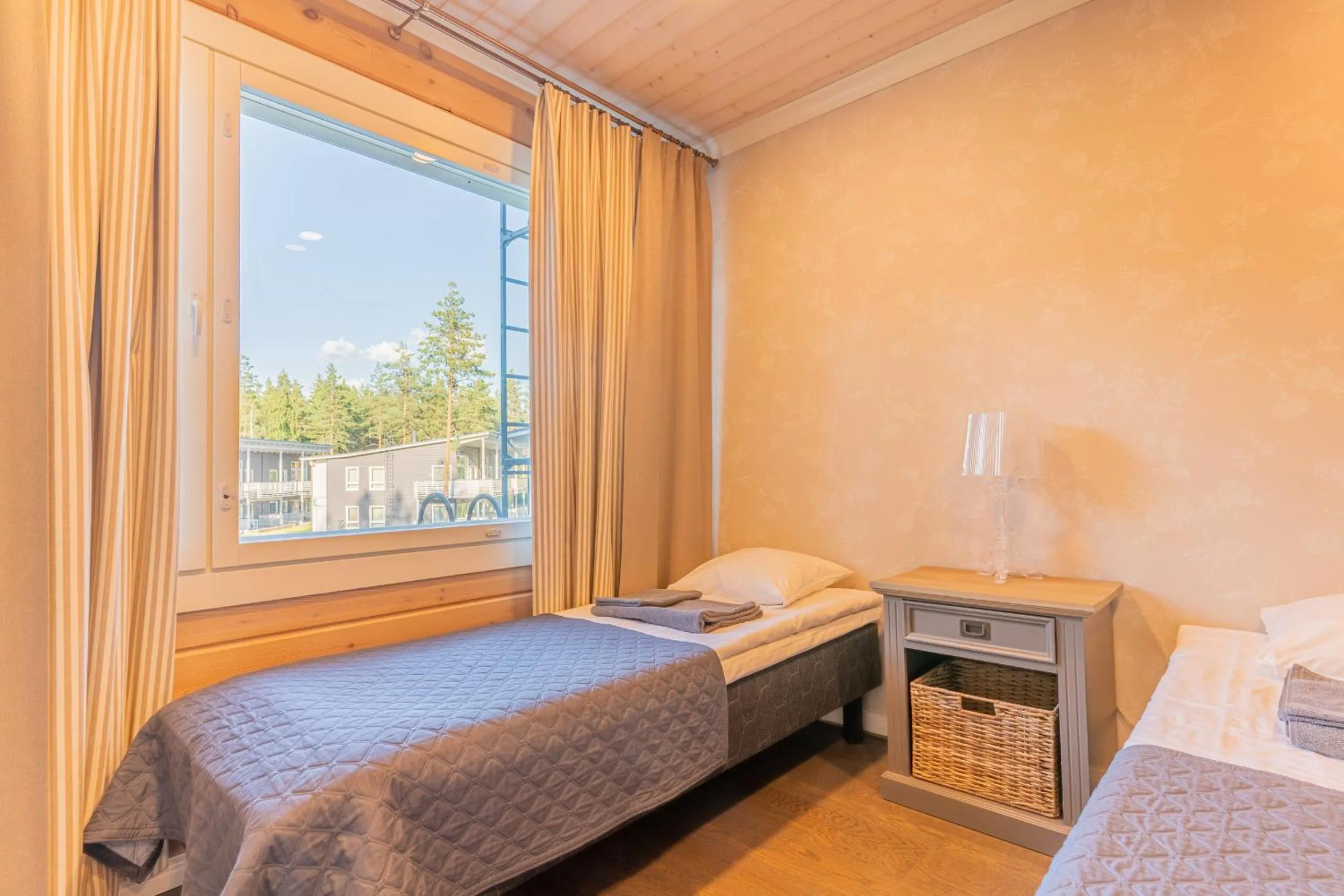 Bed in Saimaa Life Apartments