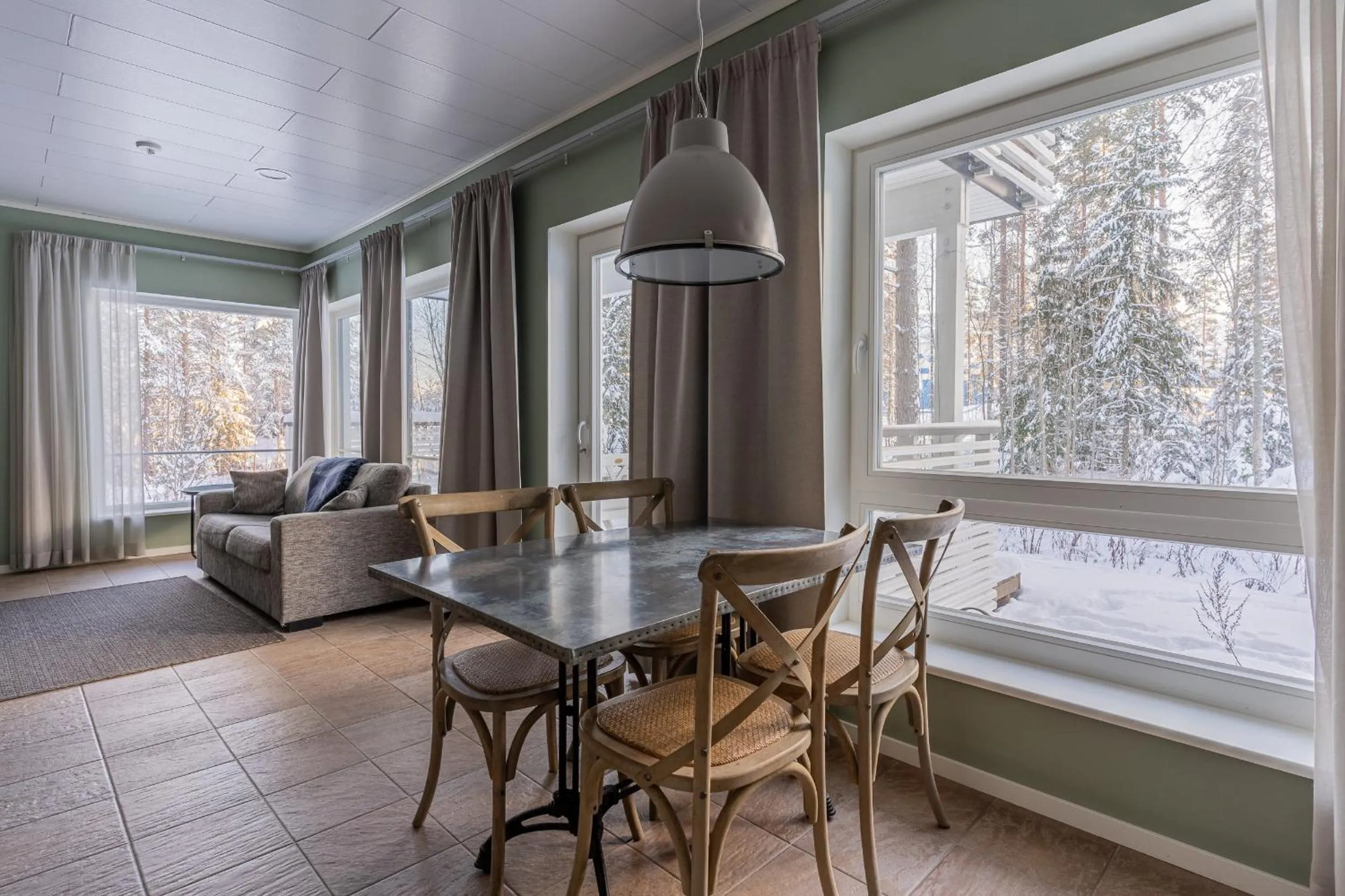 Seating area in Saimaa Life Apartments