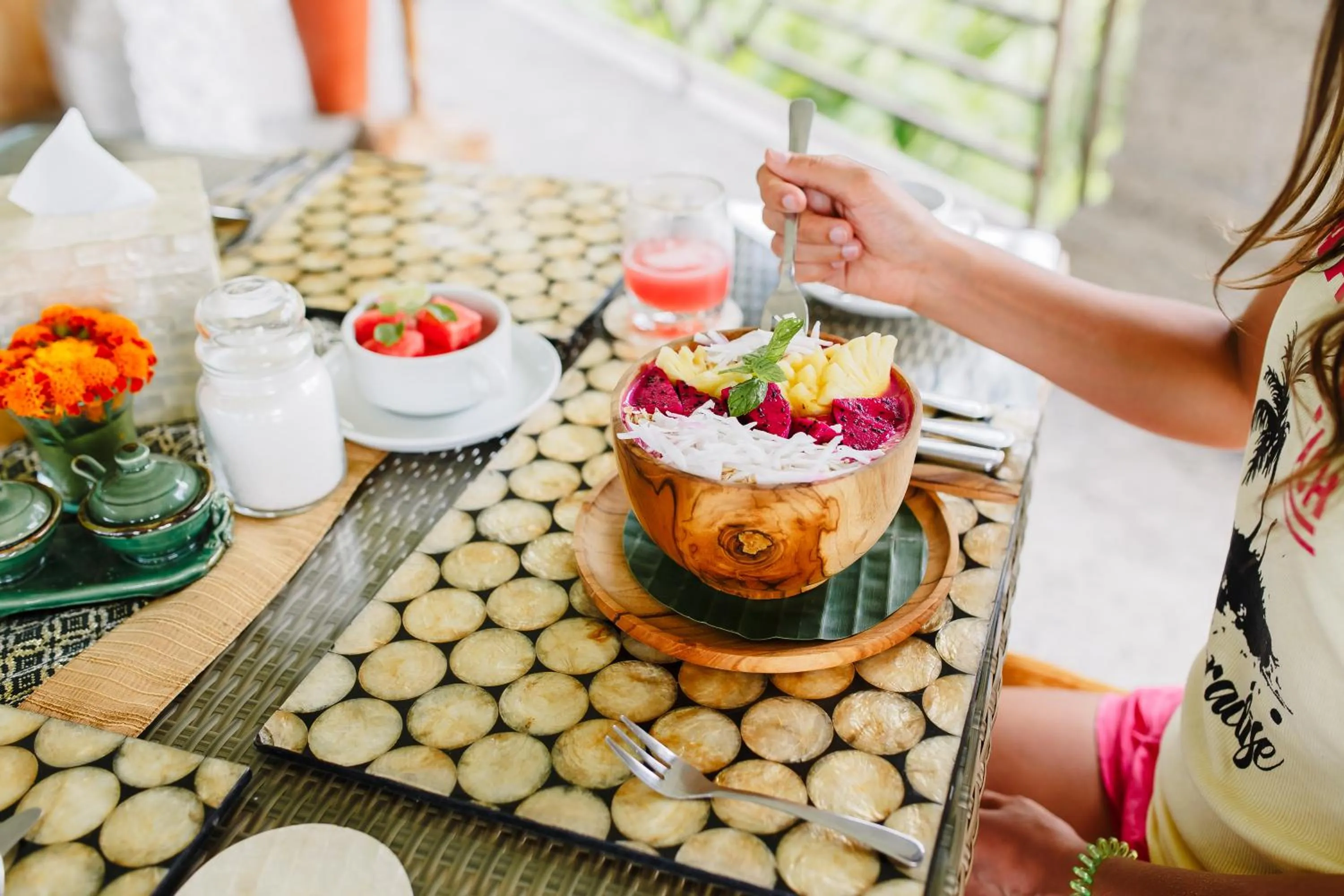 Food and drinks in Om Ham Retreat and Resort