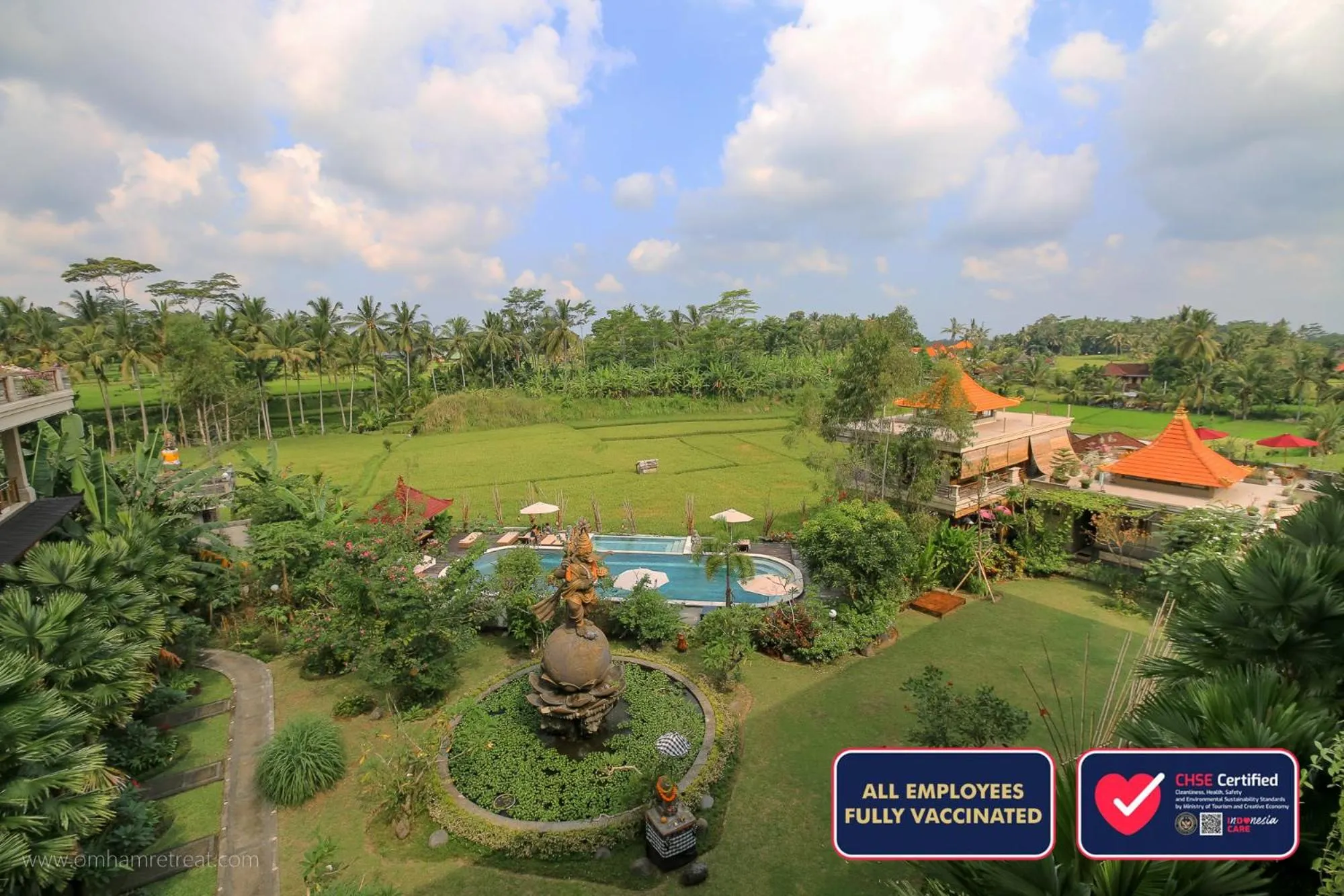 Garden view in Om Ham Retreat and Resort