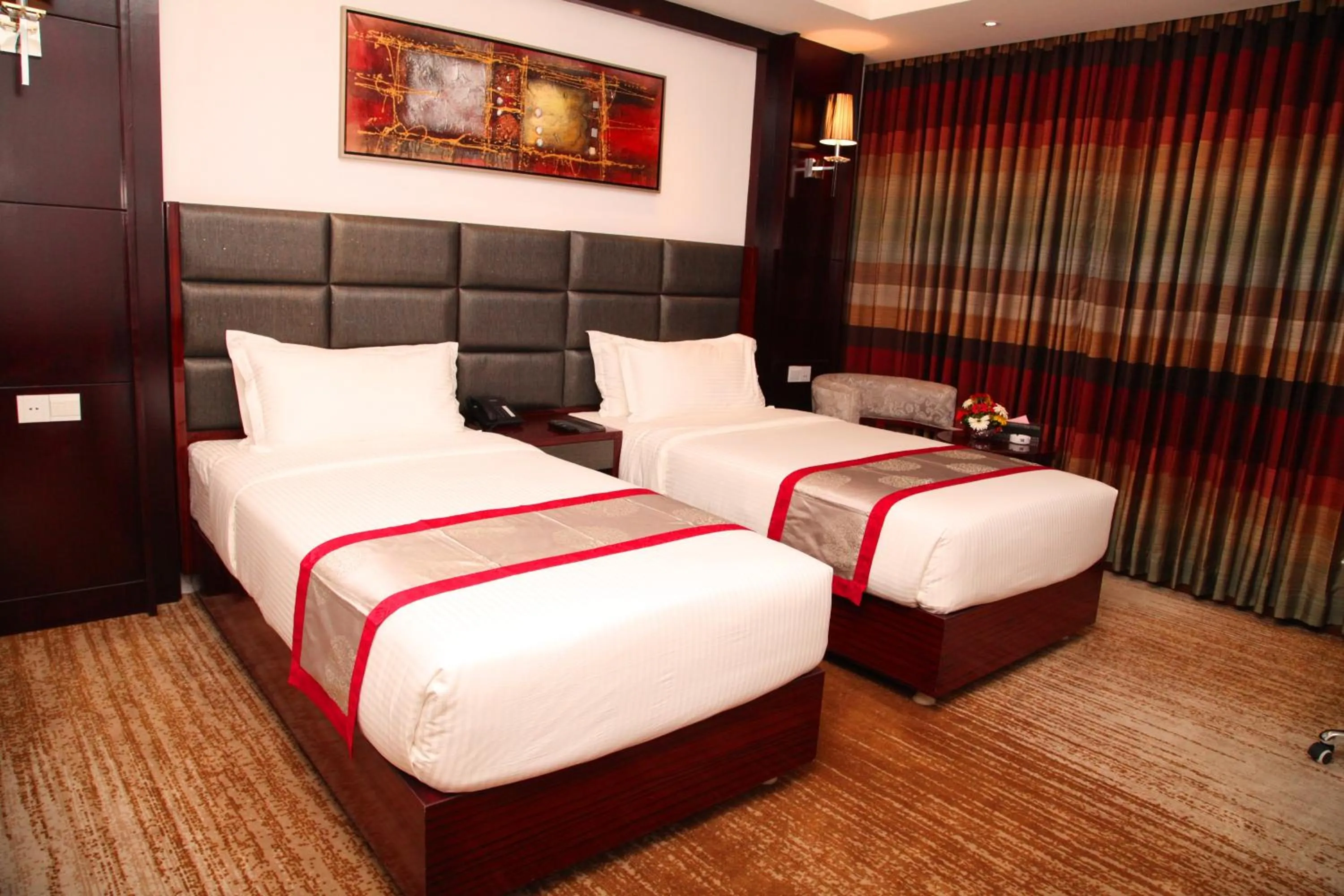 Bedroom, Bed in Bengal Blueberry