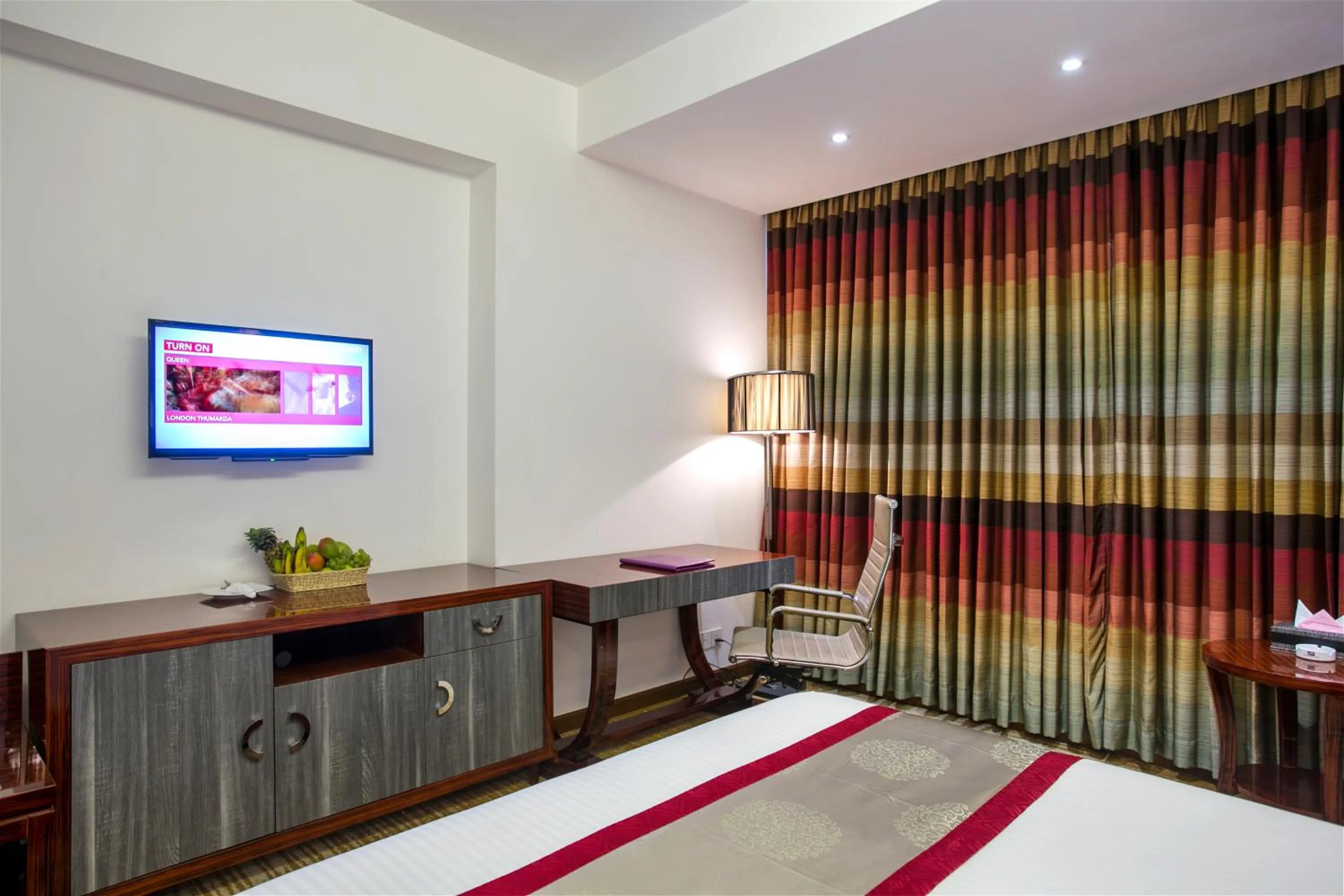 Bedroom, Bed in Bengal Blueberry