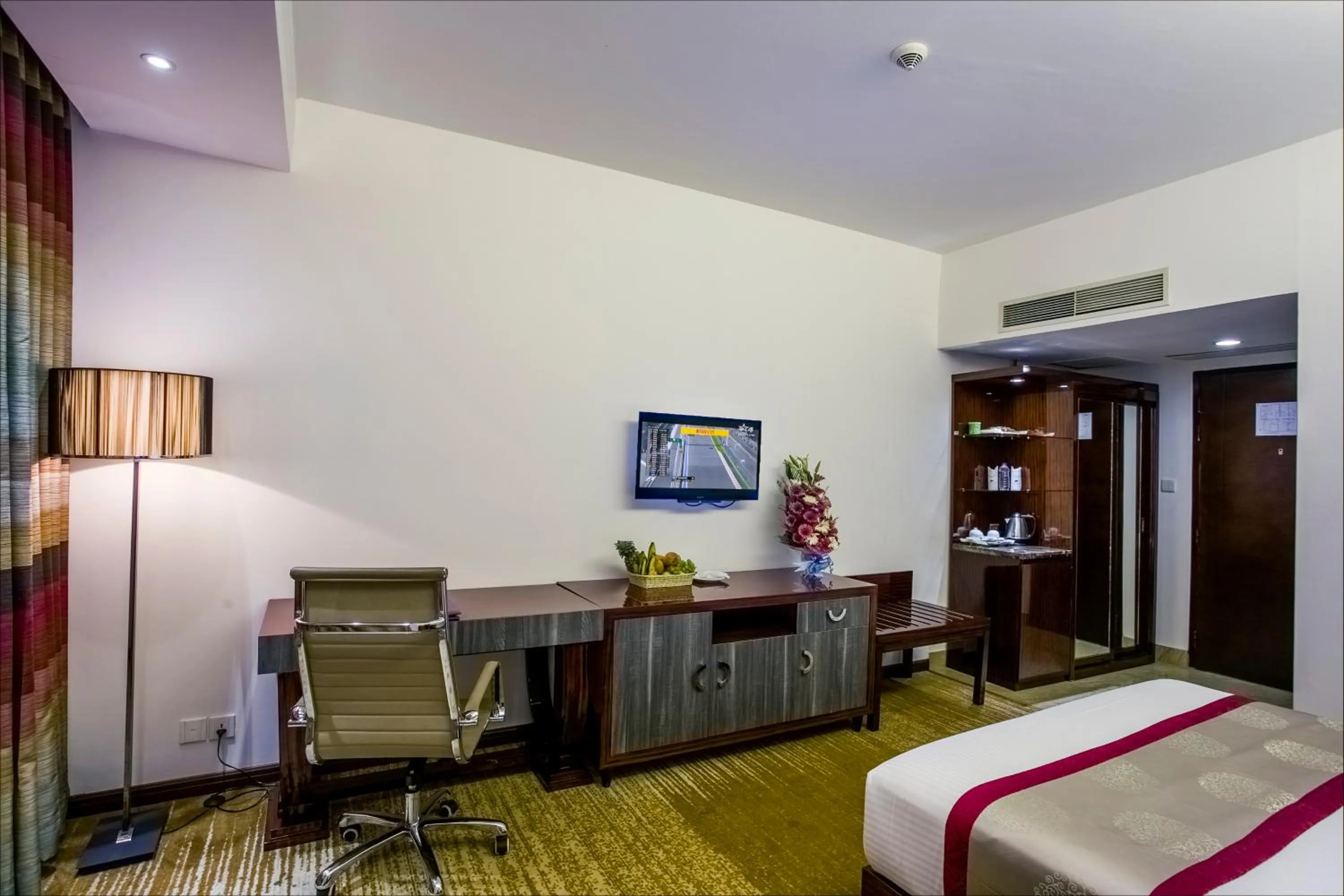 Bedroom, Bed in Bengal Blueberry