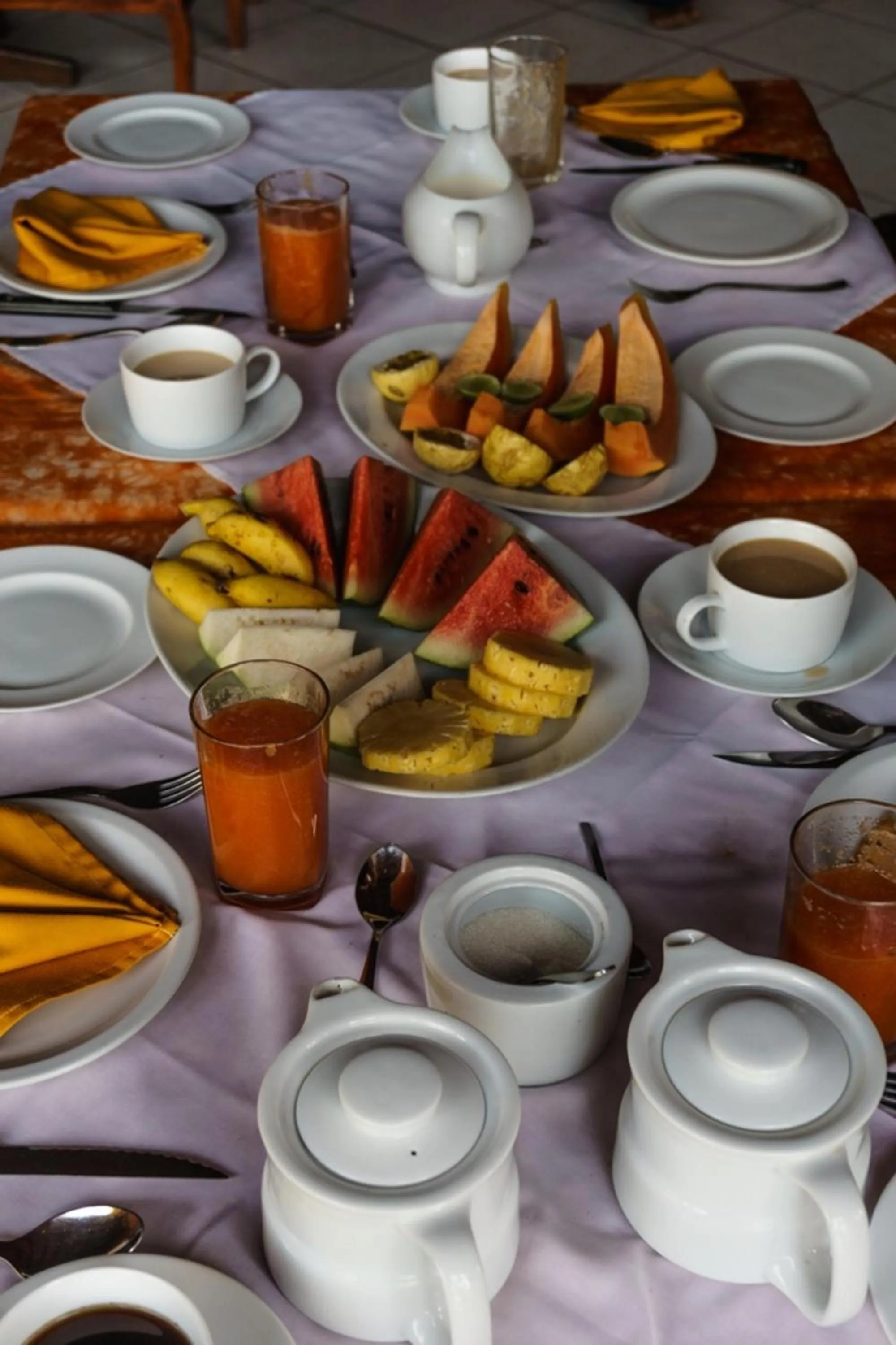 Asian breakfast in Haus am Meer "Wilde Ananas"