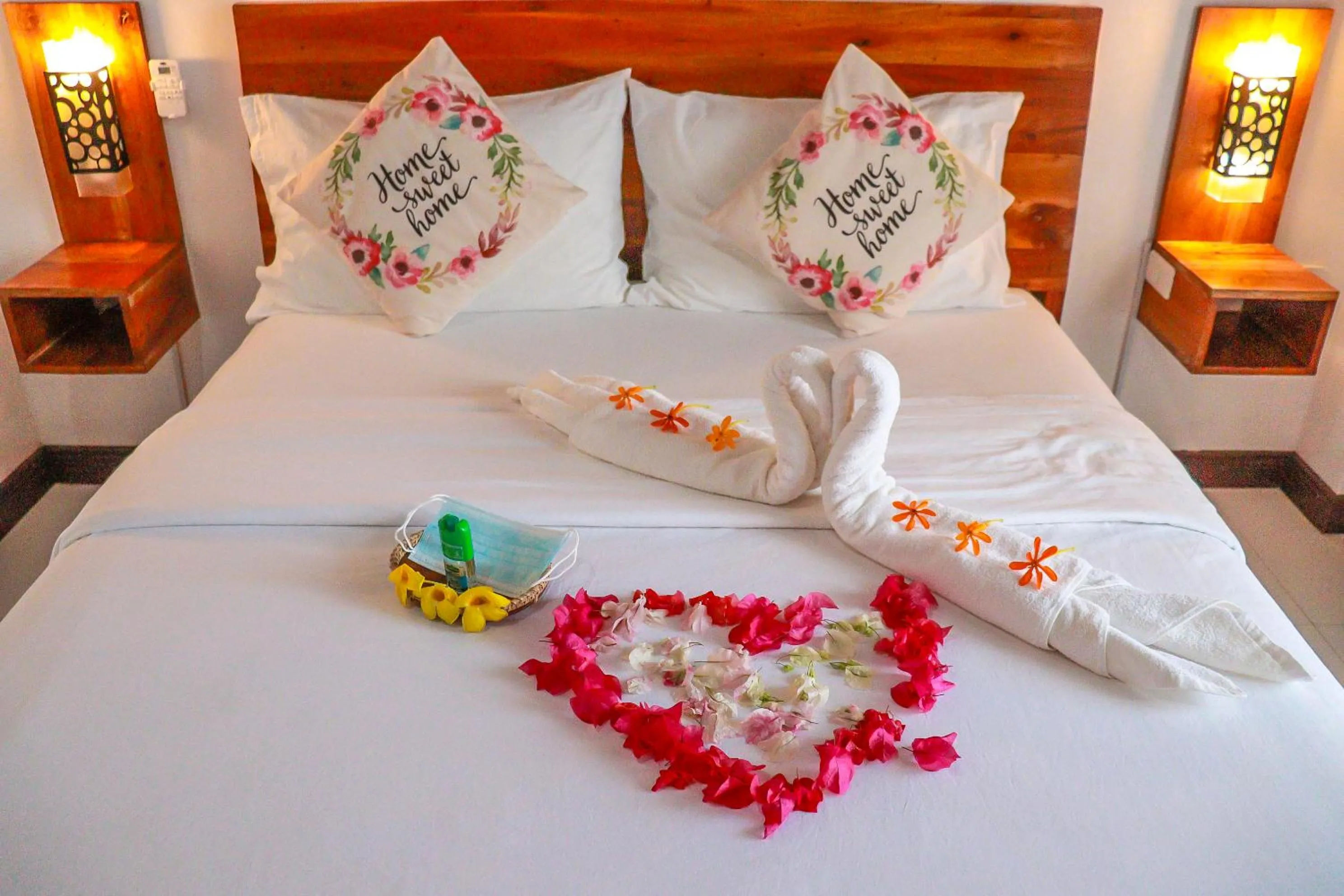 Bed in Ananda Resort