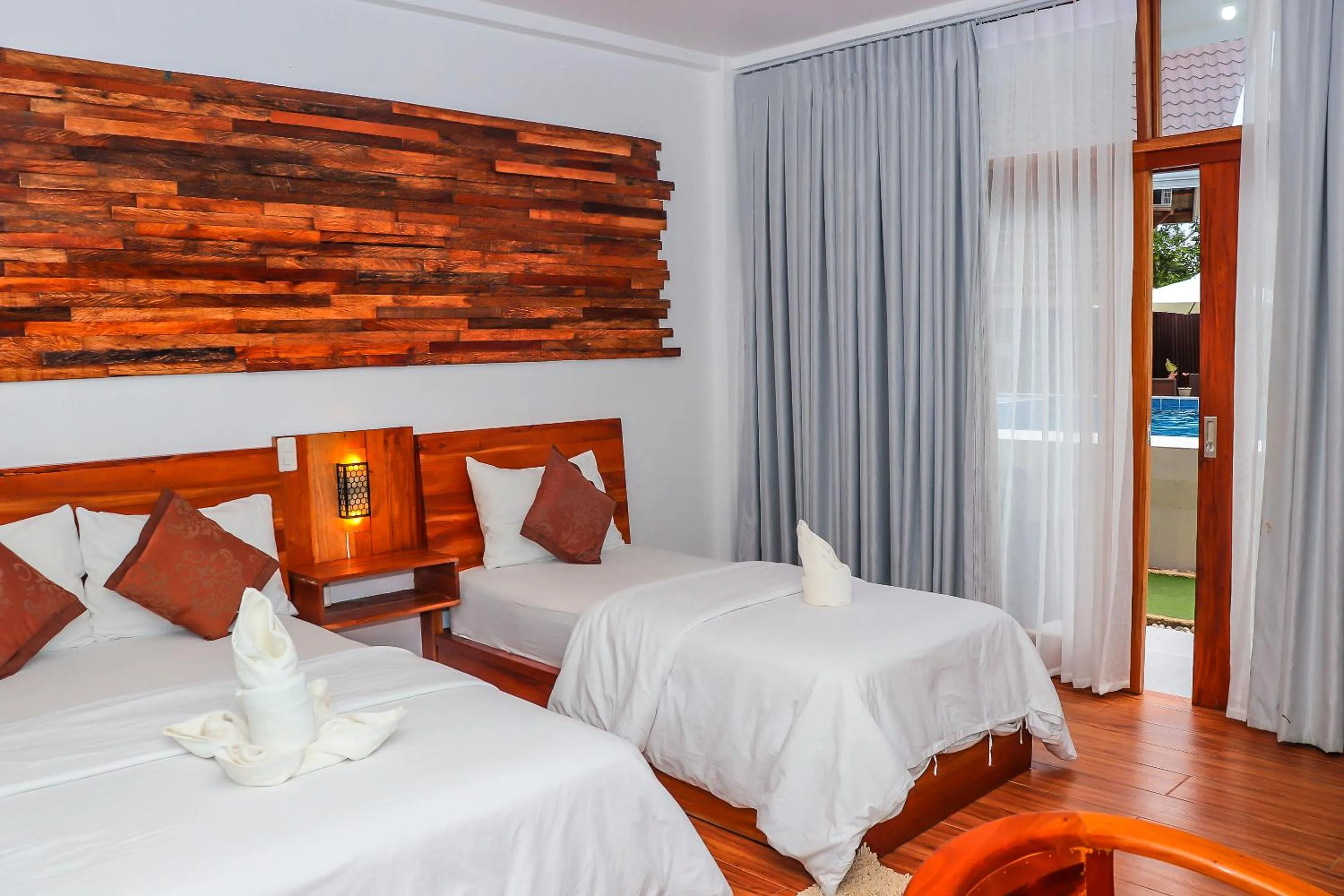 Bed in Ananda Resort