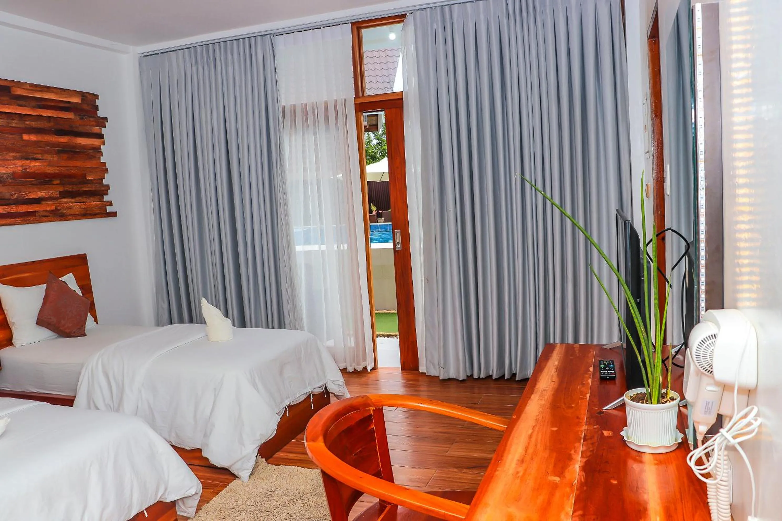 Bed in Ananda Resort