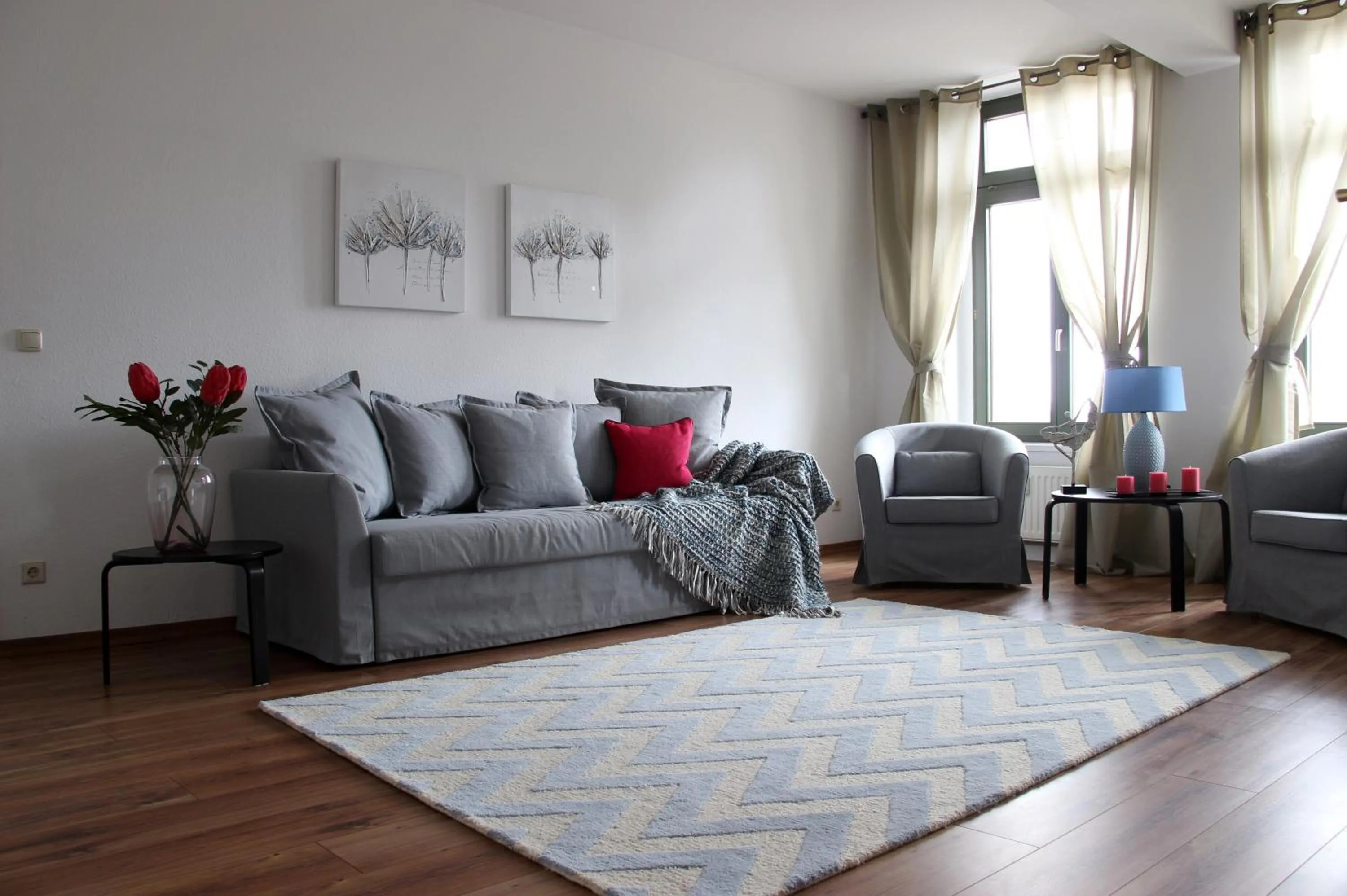 Living room in Leon Apartments