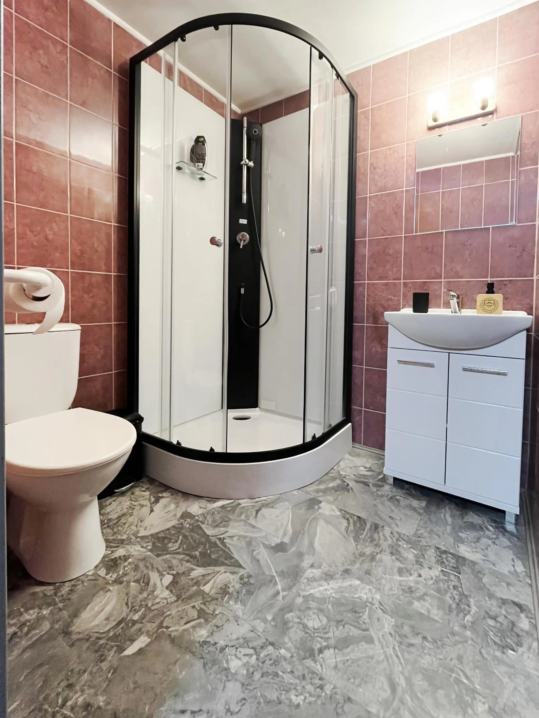 Shower in Penzion Habrovická Bašta