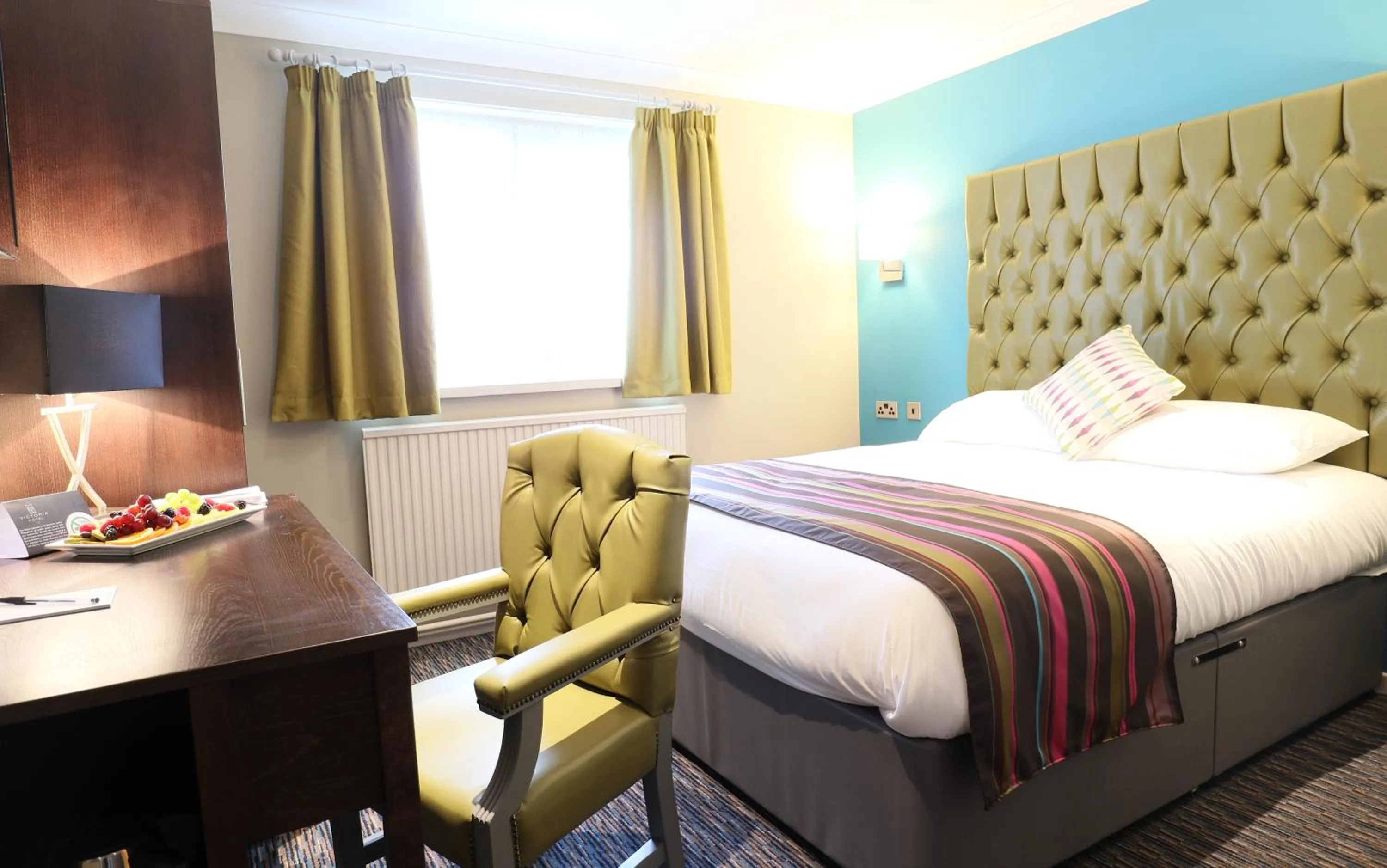Bedroom in The Victoria Hotel Manchester by Compass Hospitality