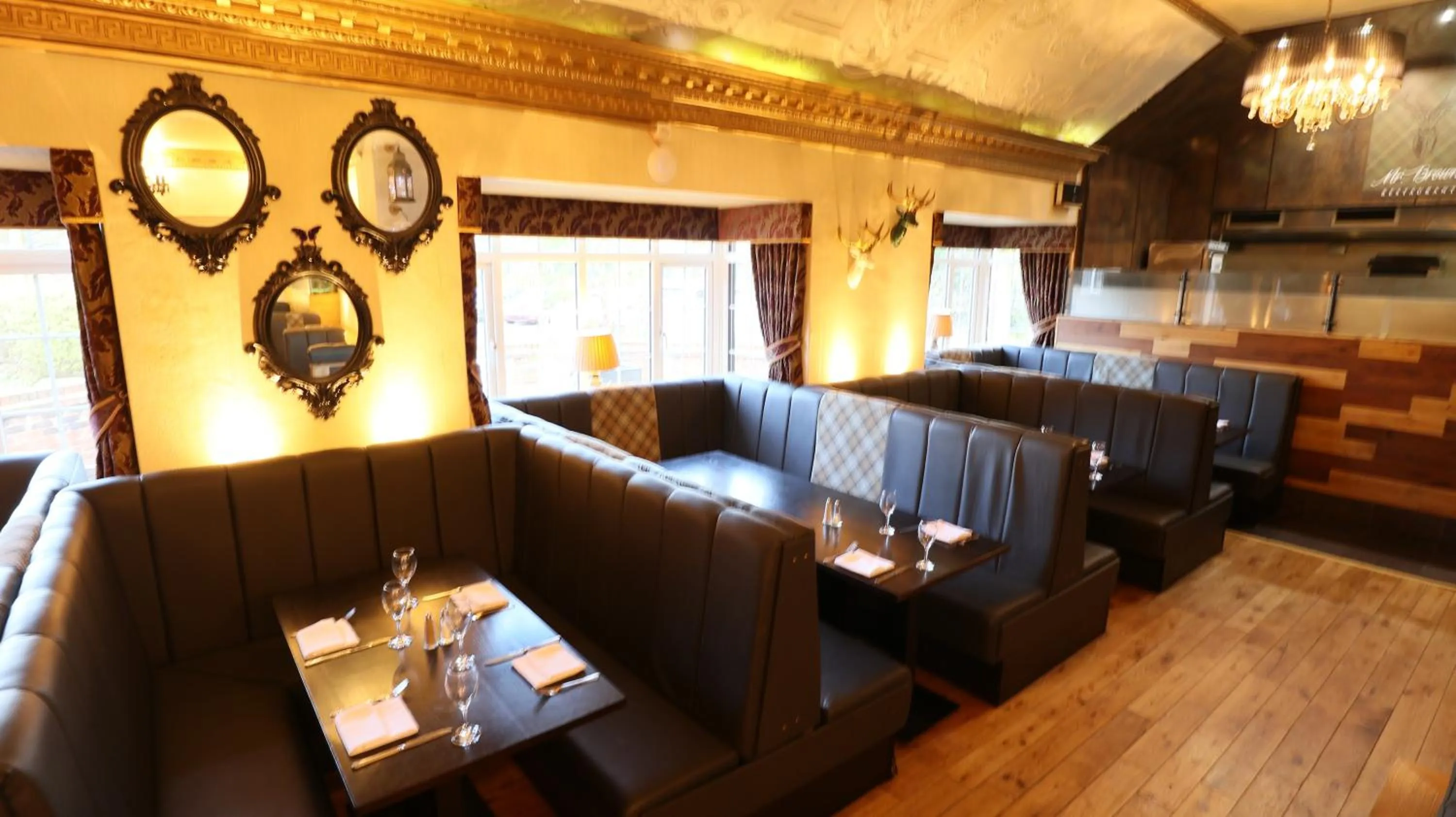 Dining area in The Victoria Hotel Manchester by Compass Hospitality