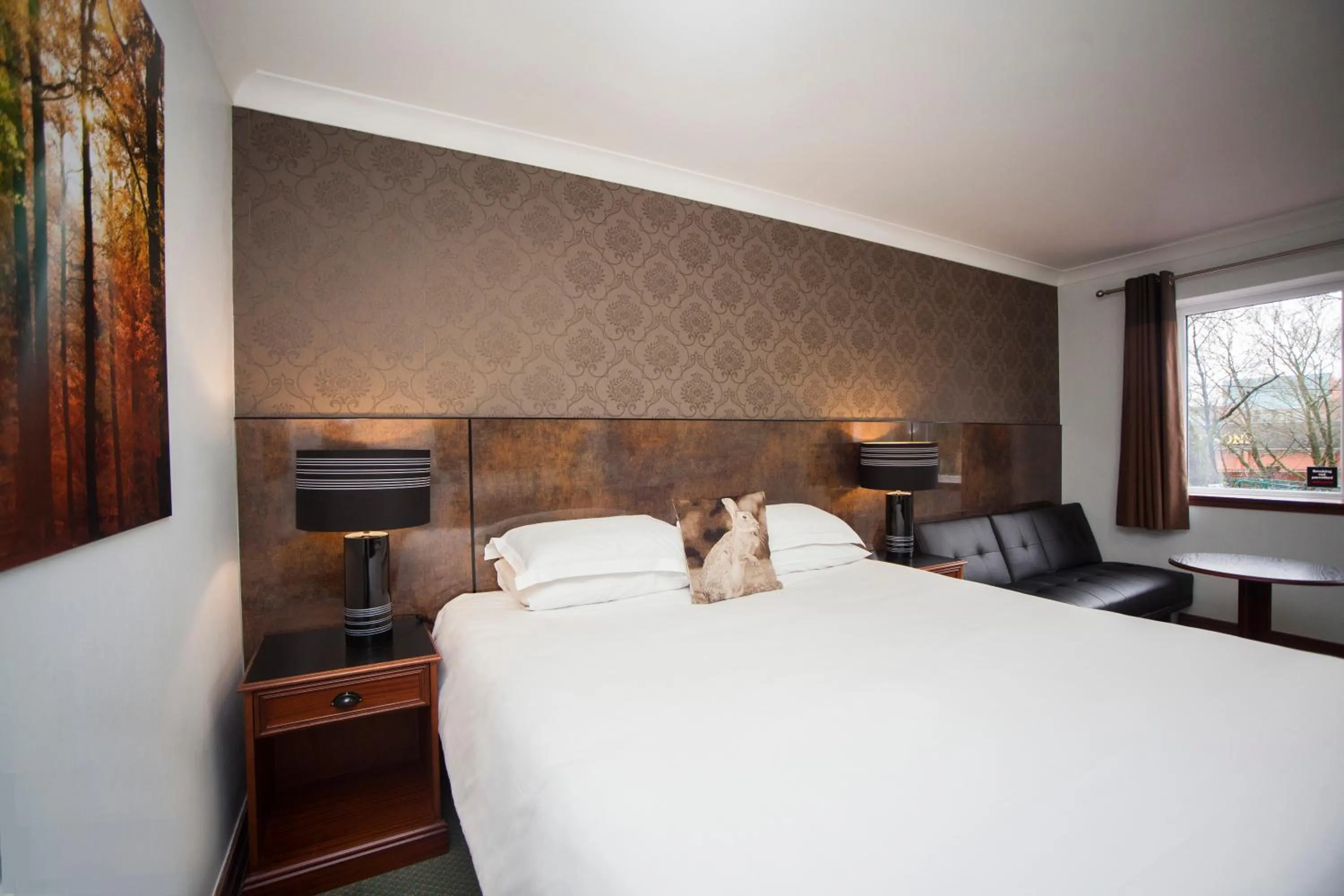 Bedroom in The Victoria Hotel Manchester by Compass Hospitality