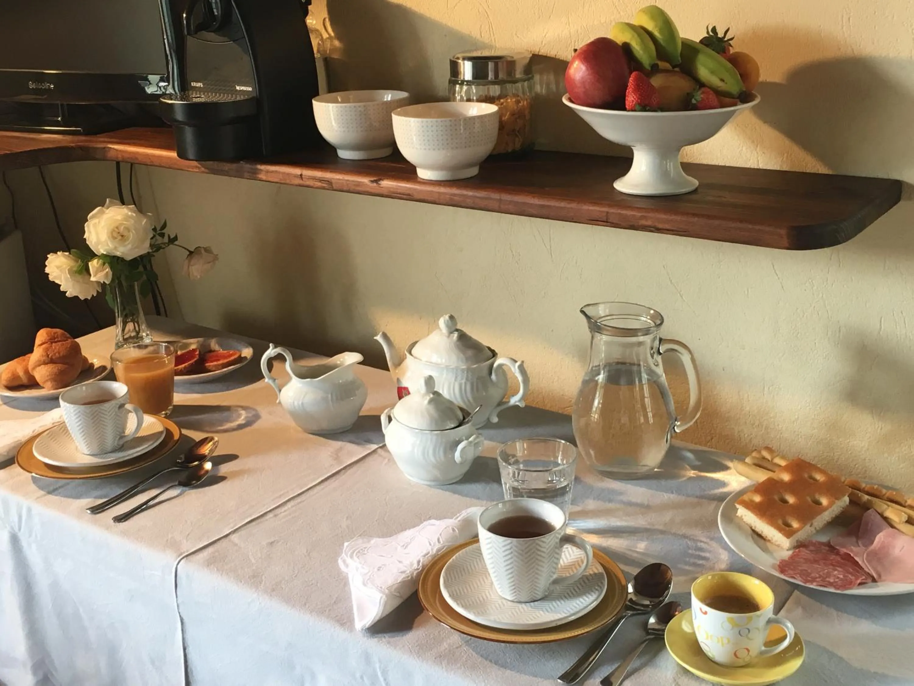 Italian breakfast in B&B Gira-Sole