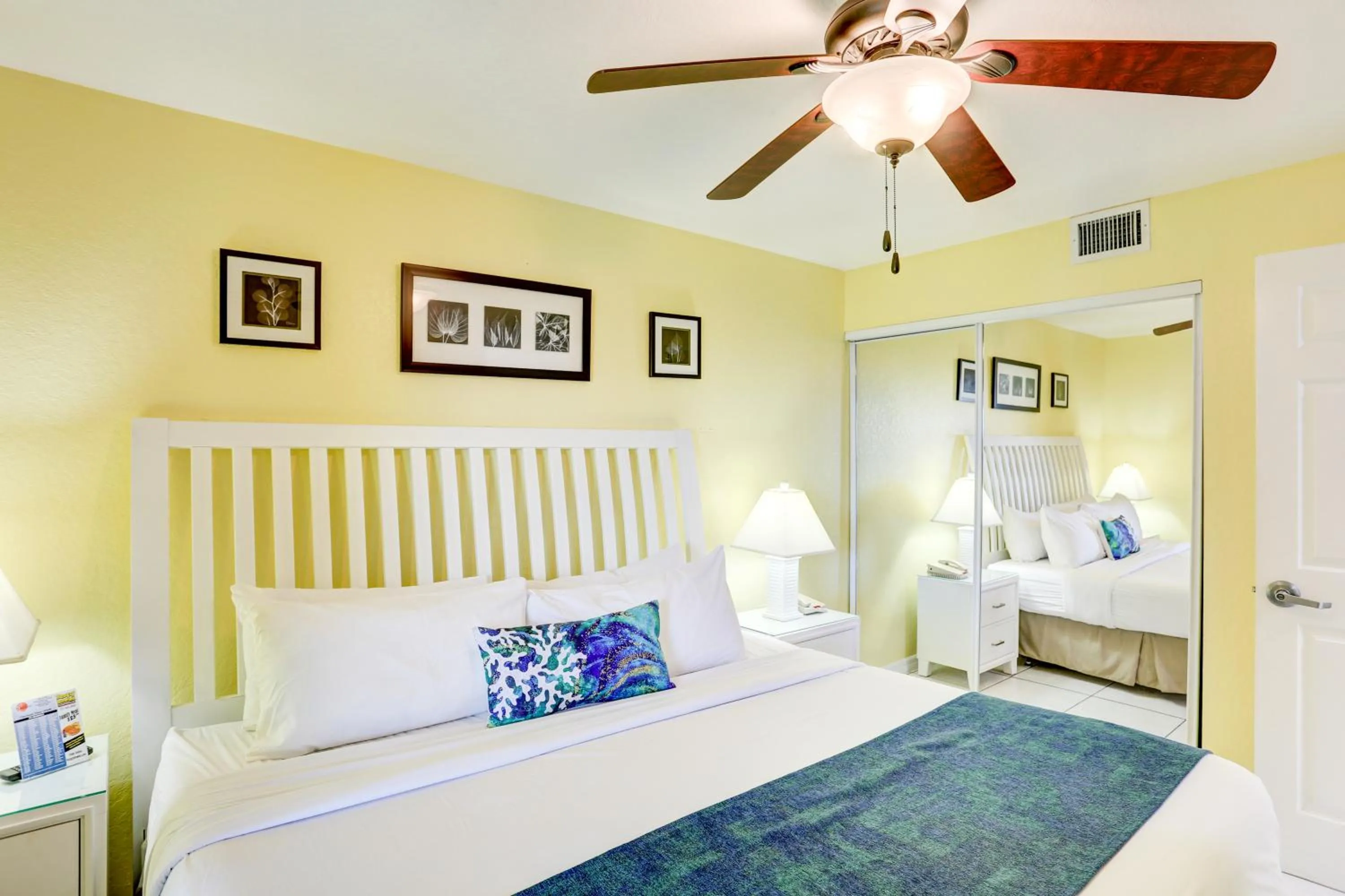 Bed in South Beach Condo Hotel by Travel Resort Services, Inc.