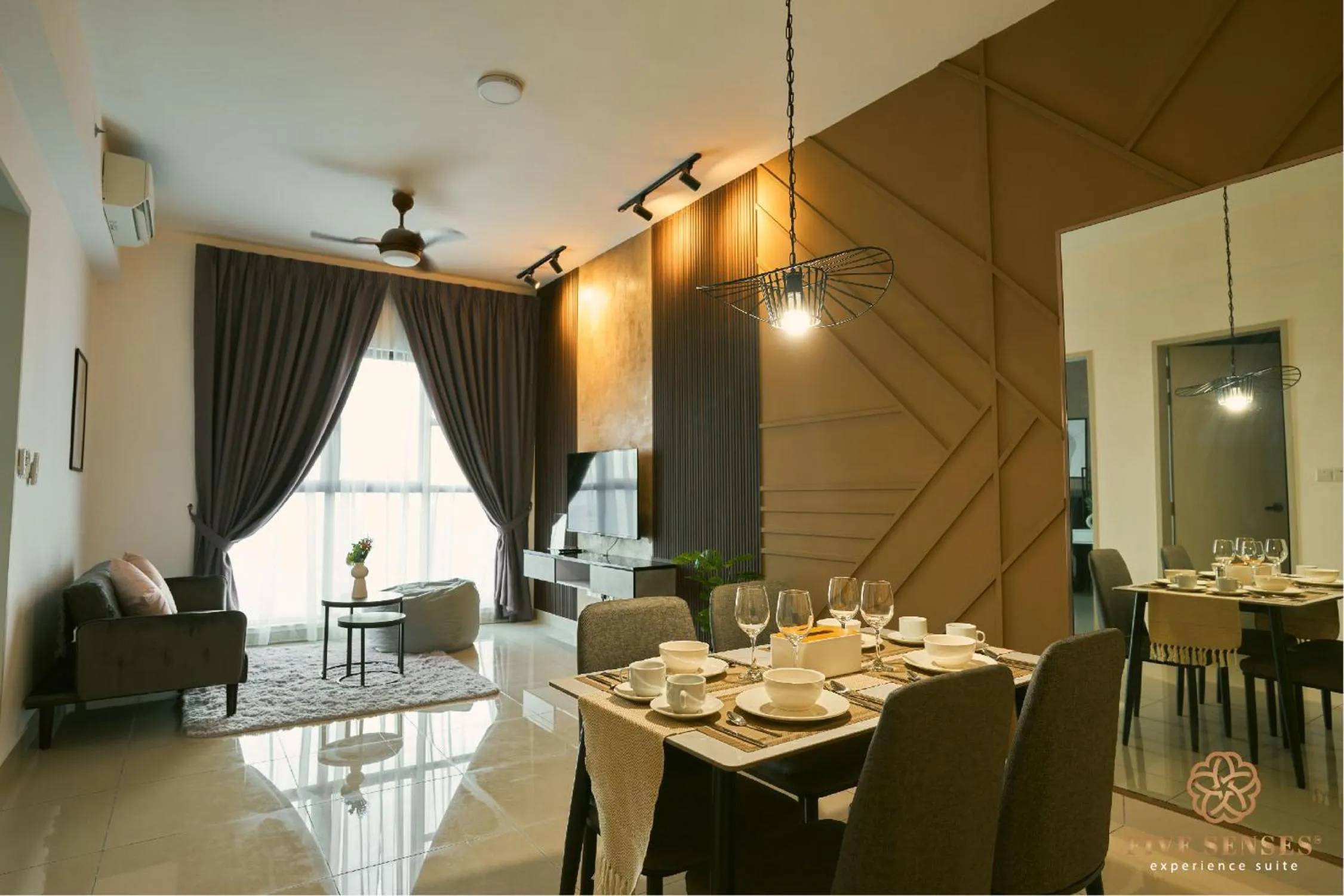 Living room in Trion One Suites Kuala Lumpur by Five Senses