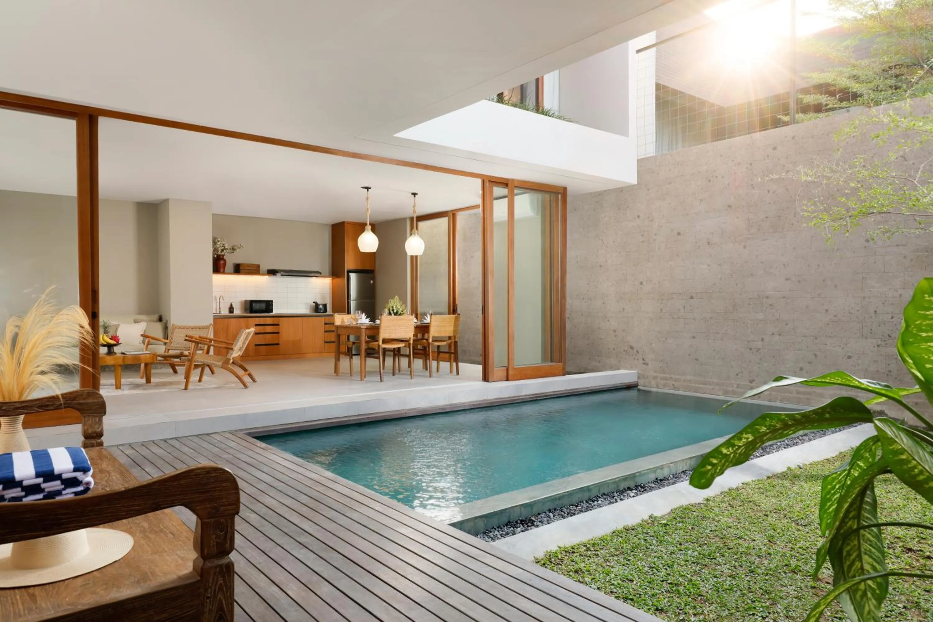 Pool view in Pulang Villas Private Pool, Pererenan