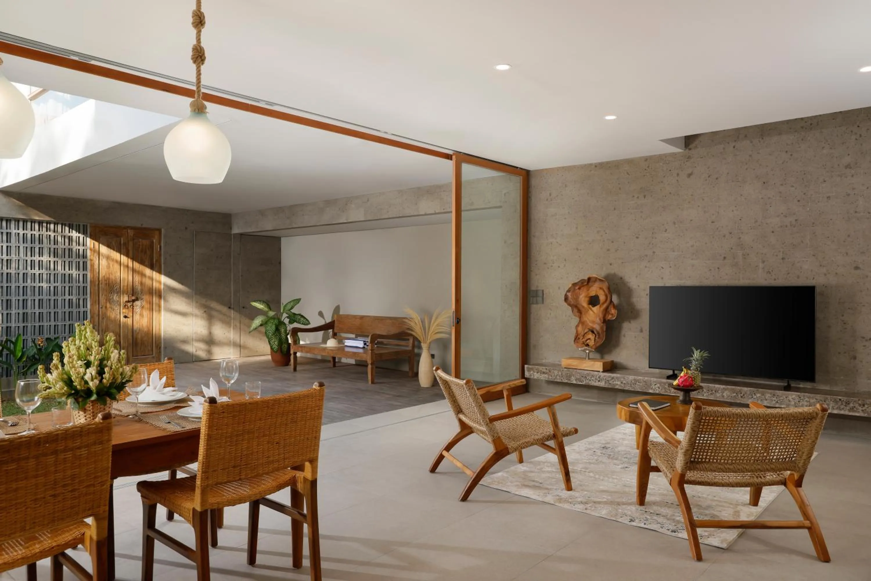 Living room in Pulang Villas Private Pool, Pererenan