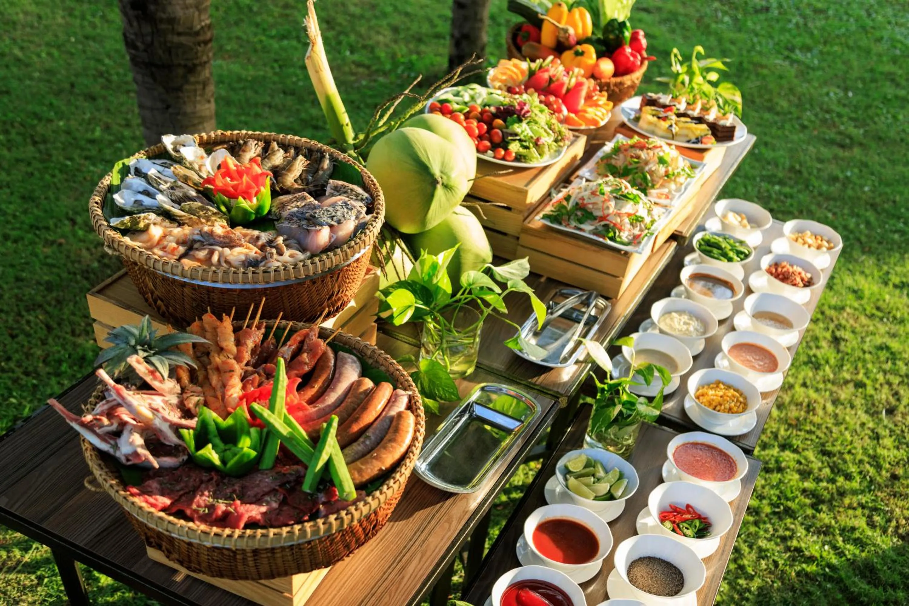BBQ facilities in Seascape Villas In Long Beach Cam Ranh