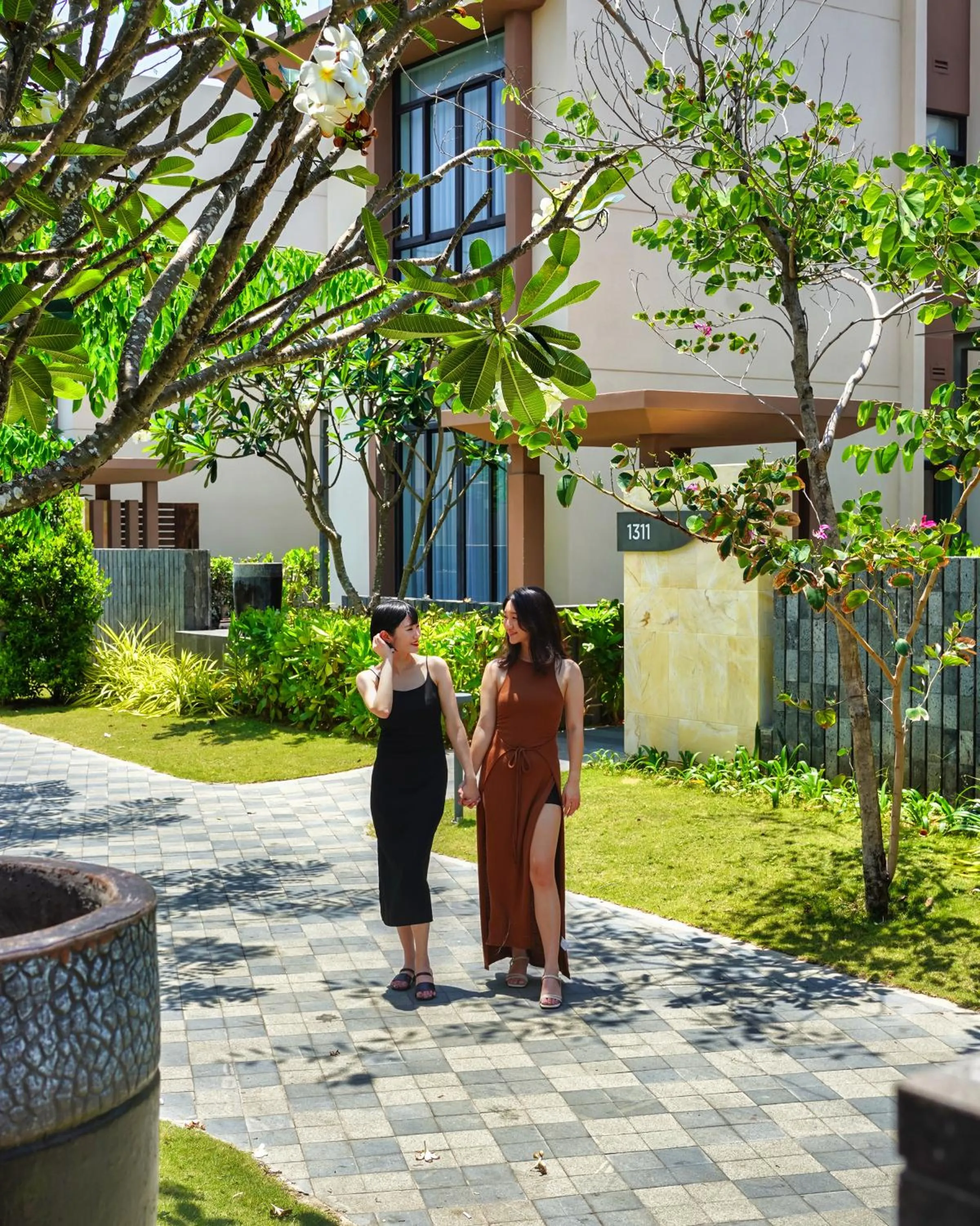 Garden in Seascape Villas In Long Beach Cam Ranh